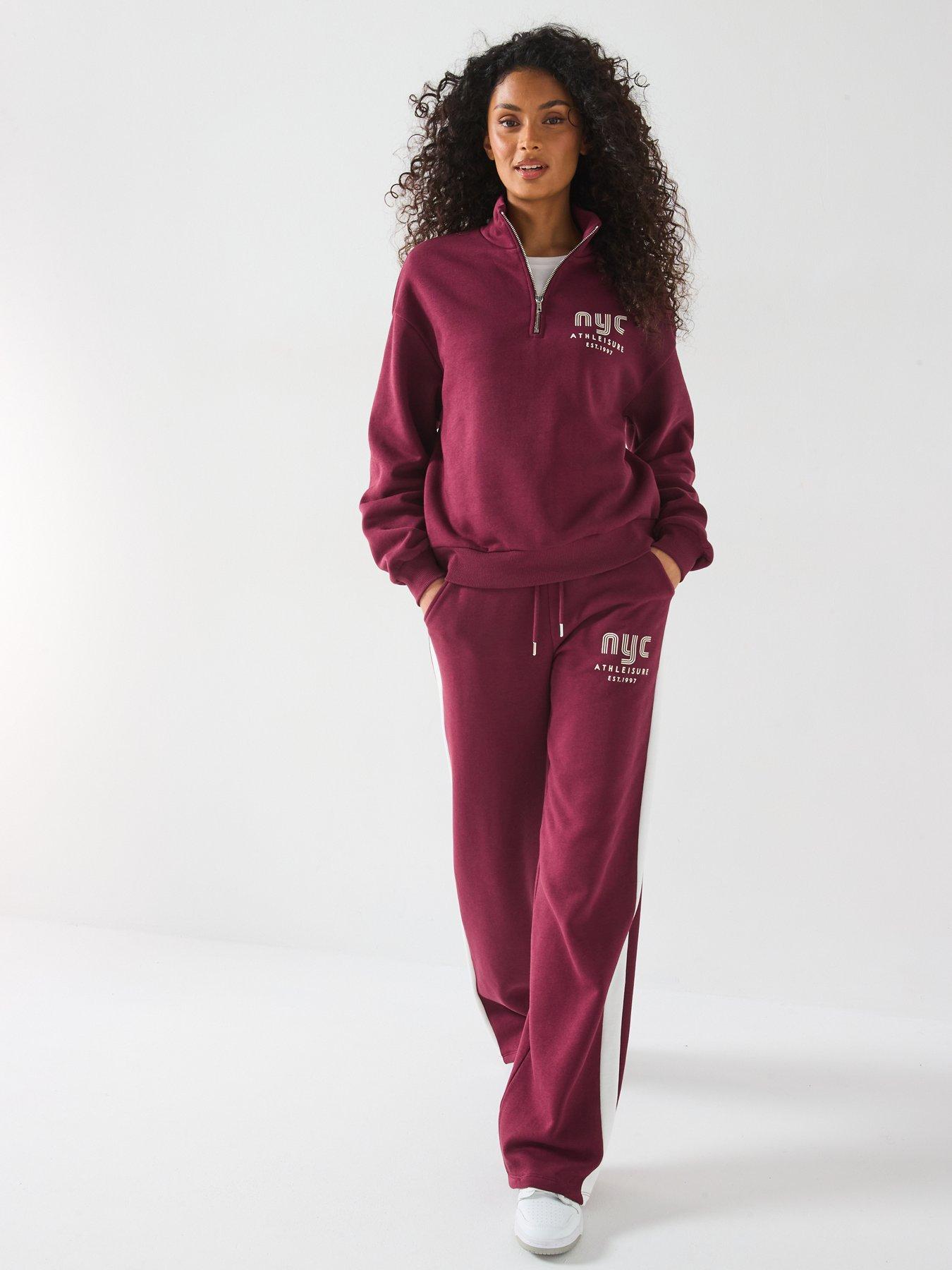 v-by-very-nyc-14-zip-sweatshirt-burgundyoutfit