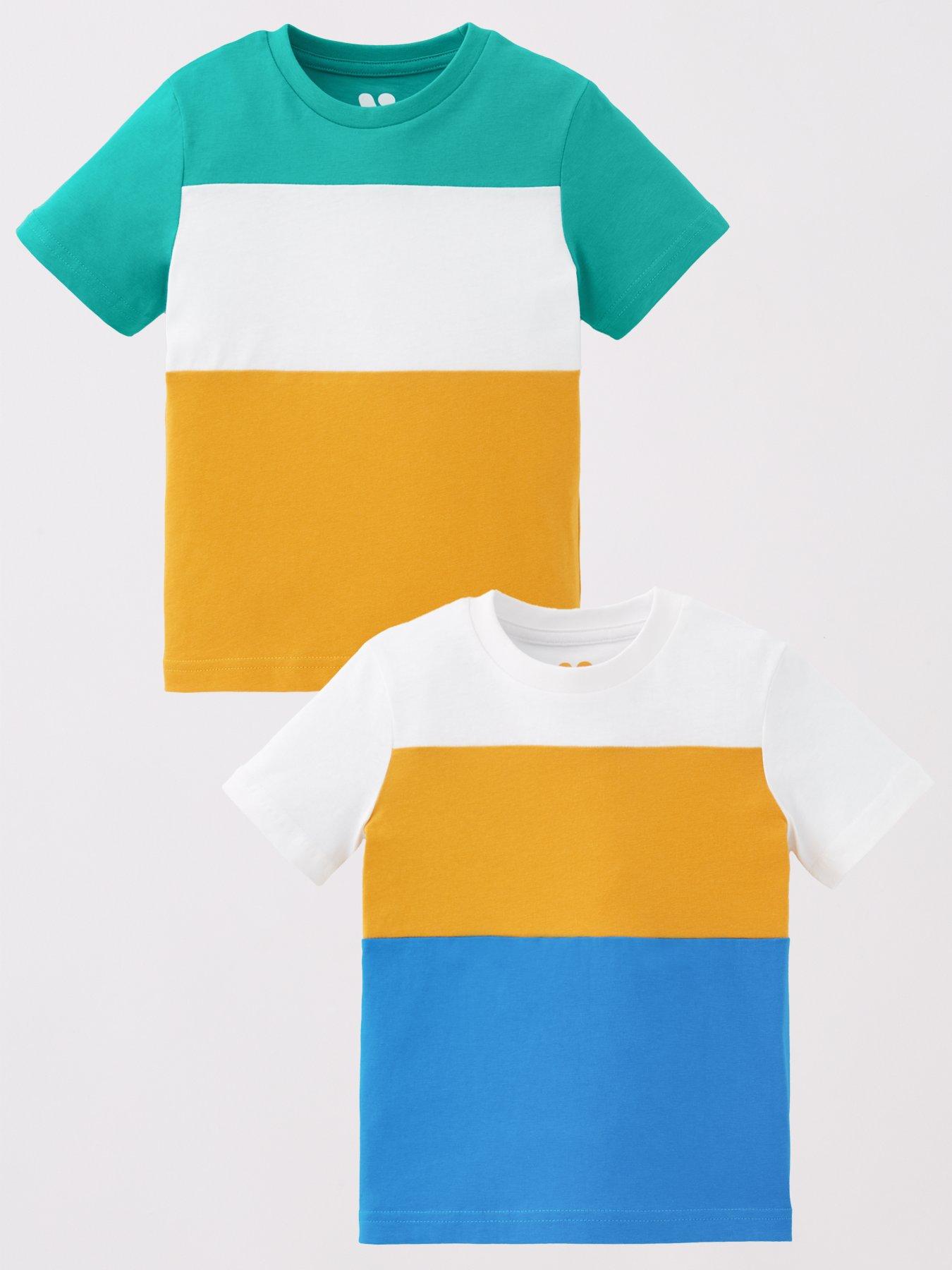 Image 1 of 5 of Mini V by Very Boys Cut And Sew 2 Pack T-Shirts - Multi
