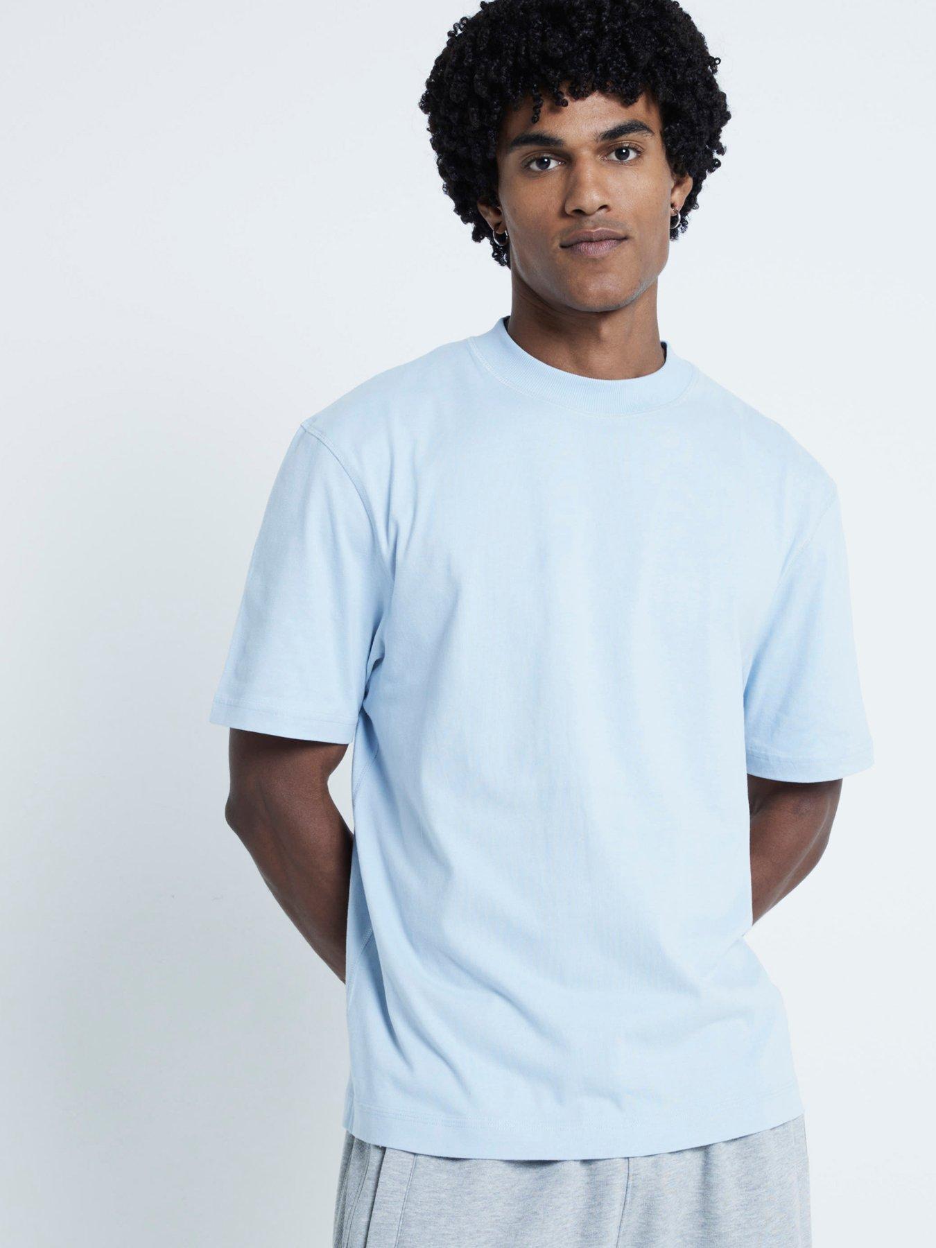 river-island-short-sleeve-ri-studio-regular-fit-t-shirt-light-blue