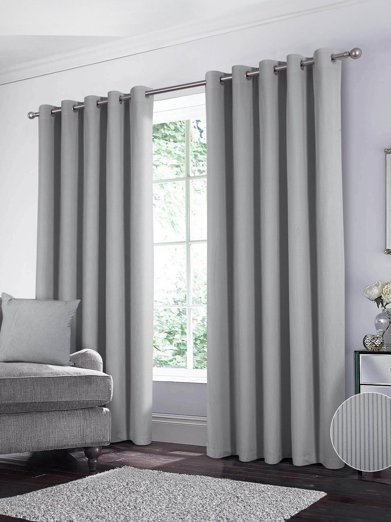 undefined Linnea Cord Thermal Blackout Eyelet Curtains