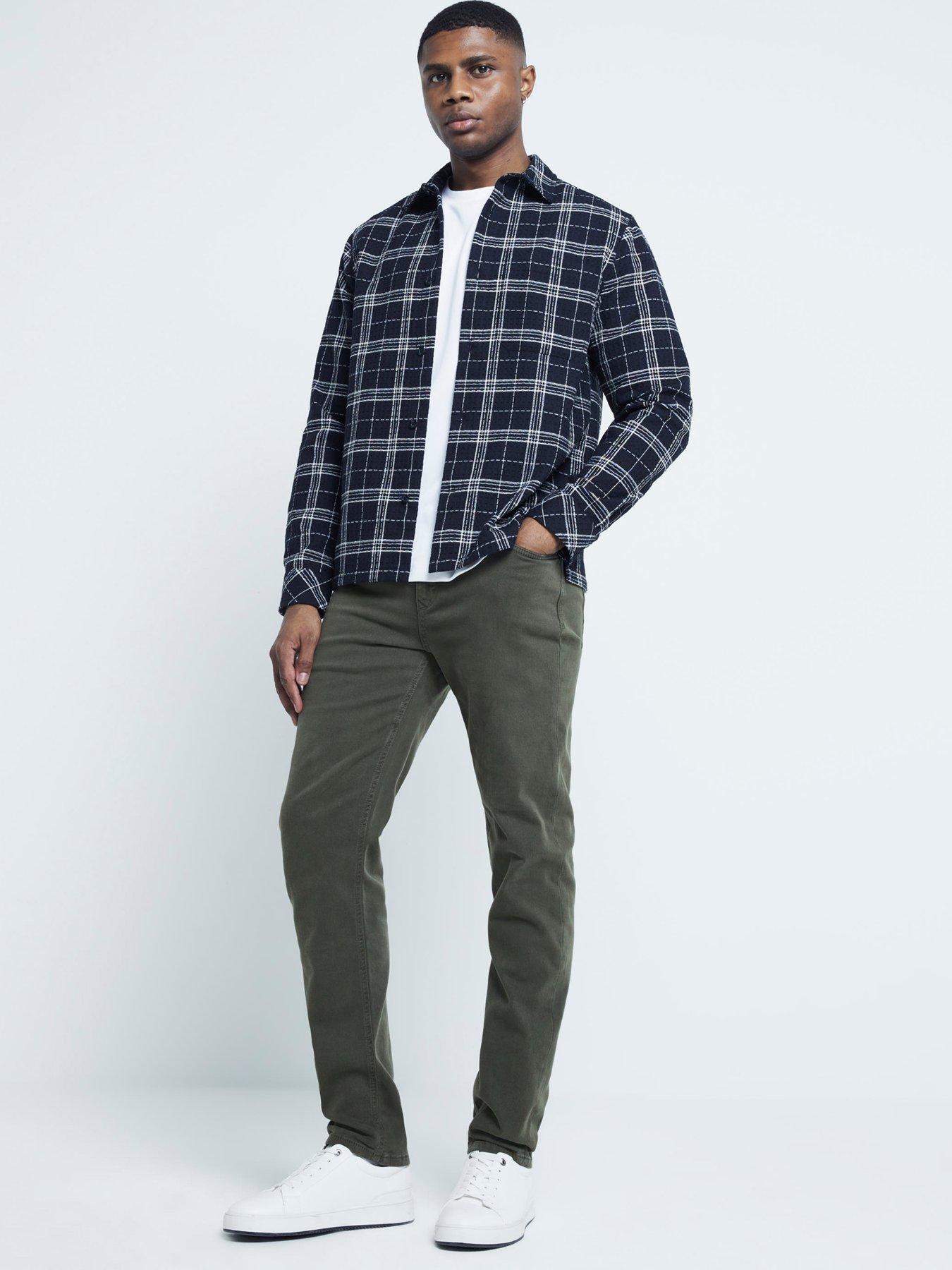 river-island-slim-arnie-jeans-dark-green