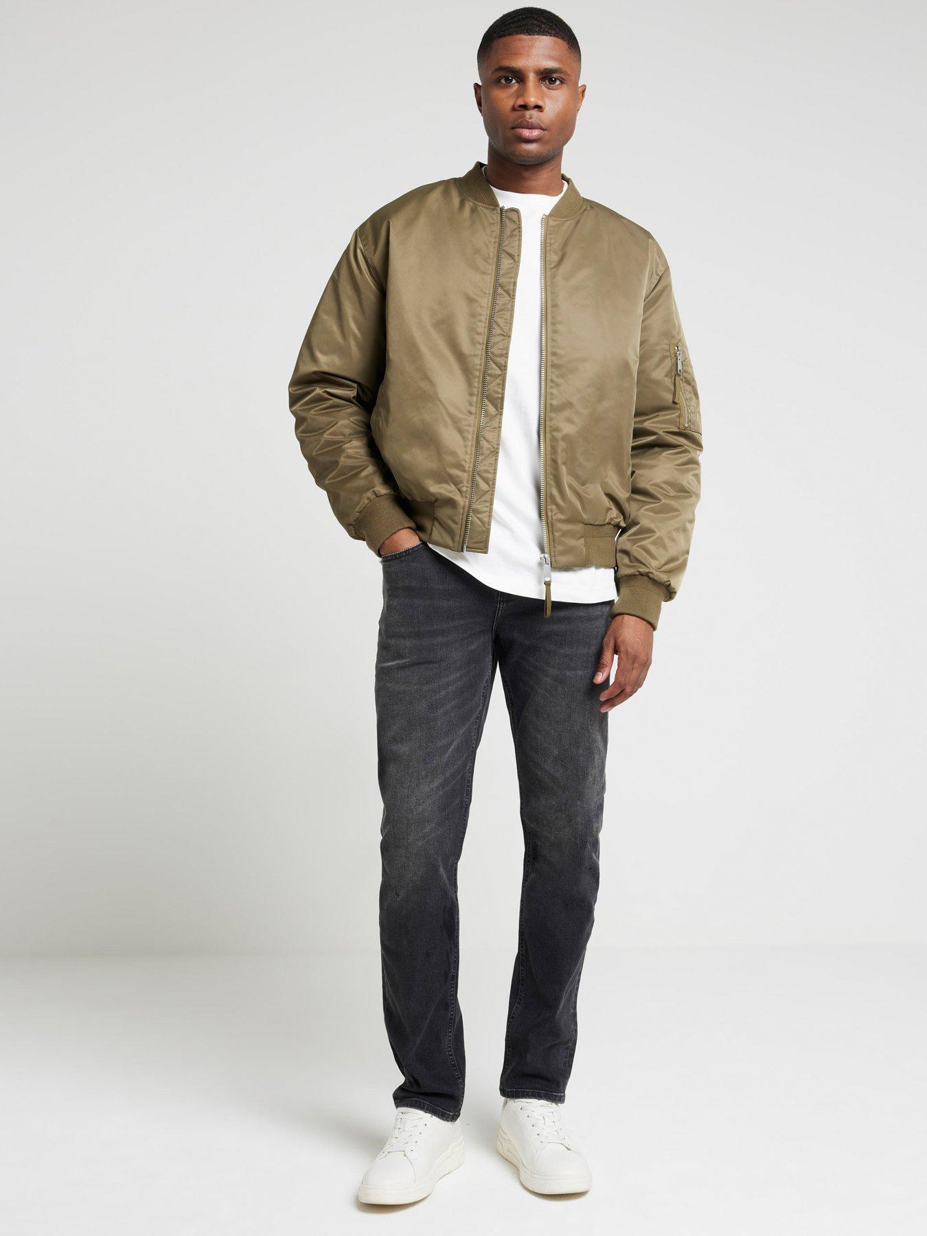 Image of River Island Barney Slim Jeans - Black
