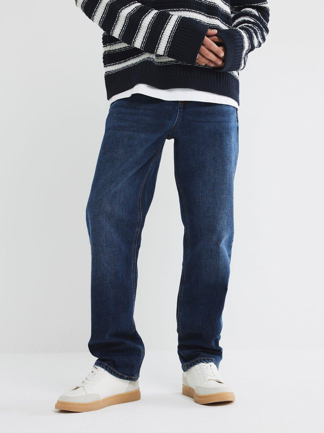 Image of River Island Straight Ralph Jeans - Blue