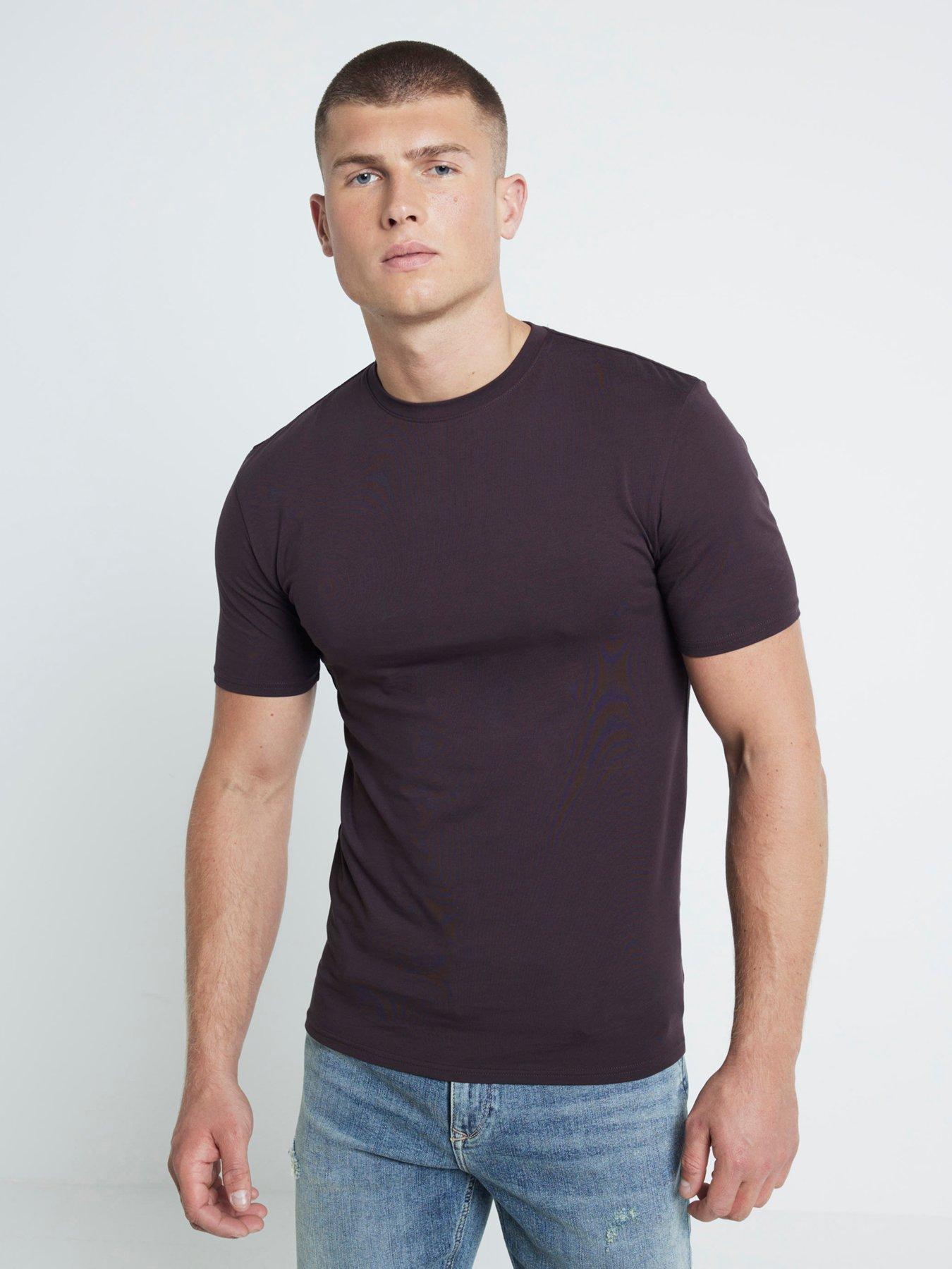 river-island-short-sleeve-ri-studio-muscle-fit-t-shirt-purplefront