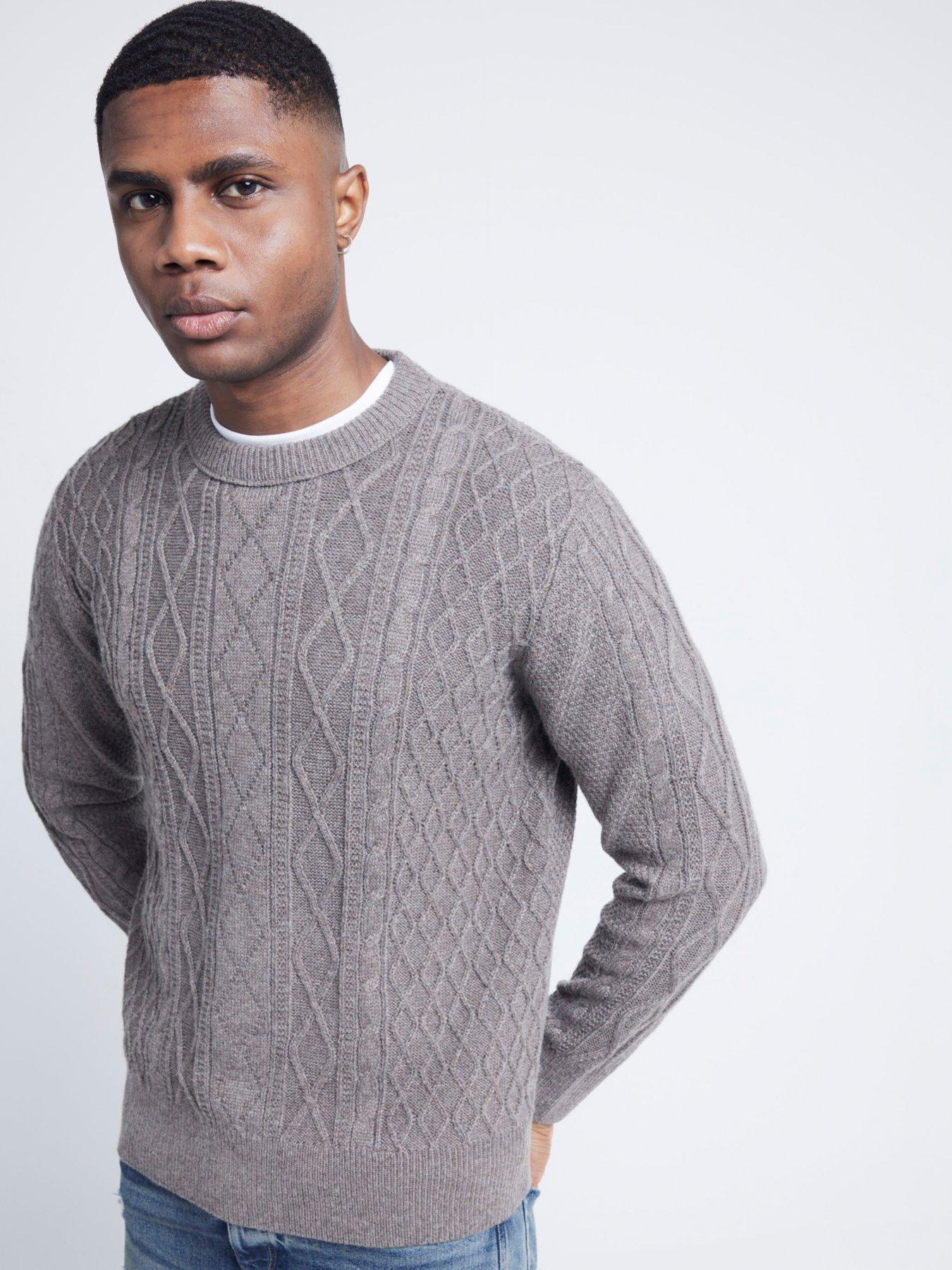 river-island-river-island-long-sleeve-midweight-cable-knitted-jumper