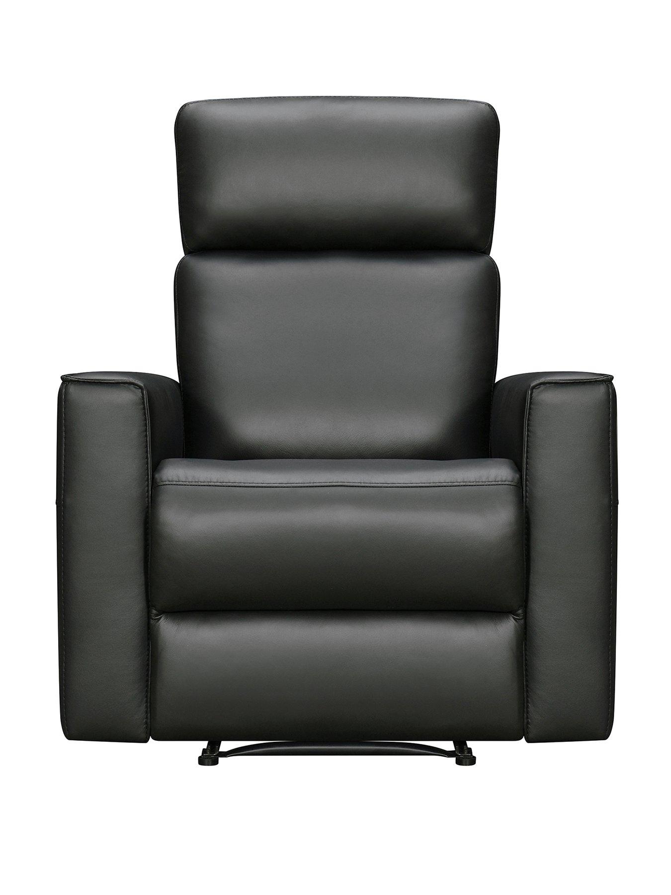 Image 2 of 6 of The Very Collection Luna Leather Manual Reclining Chair