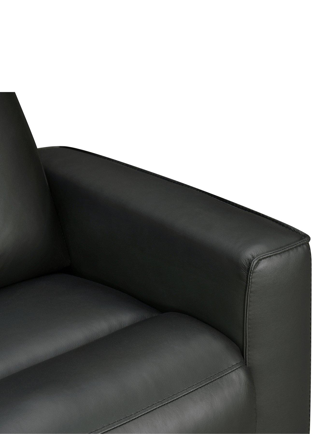 Image 4 of 6 of The Very Collection Luna Leather Manual Reclining Chair
