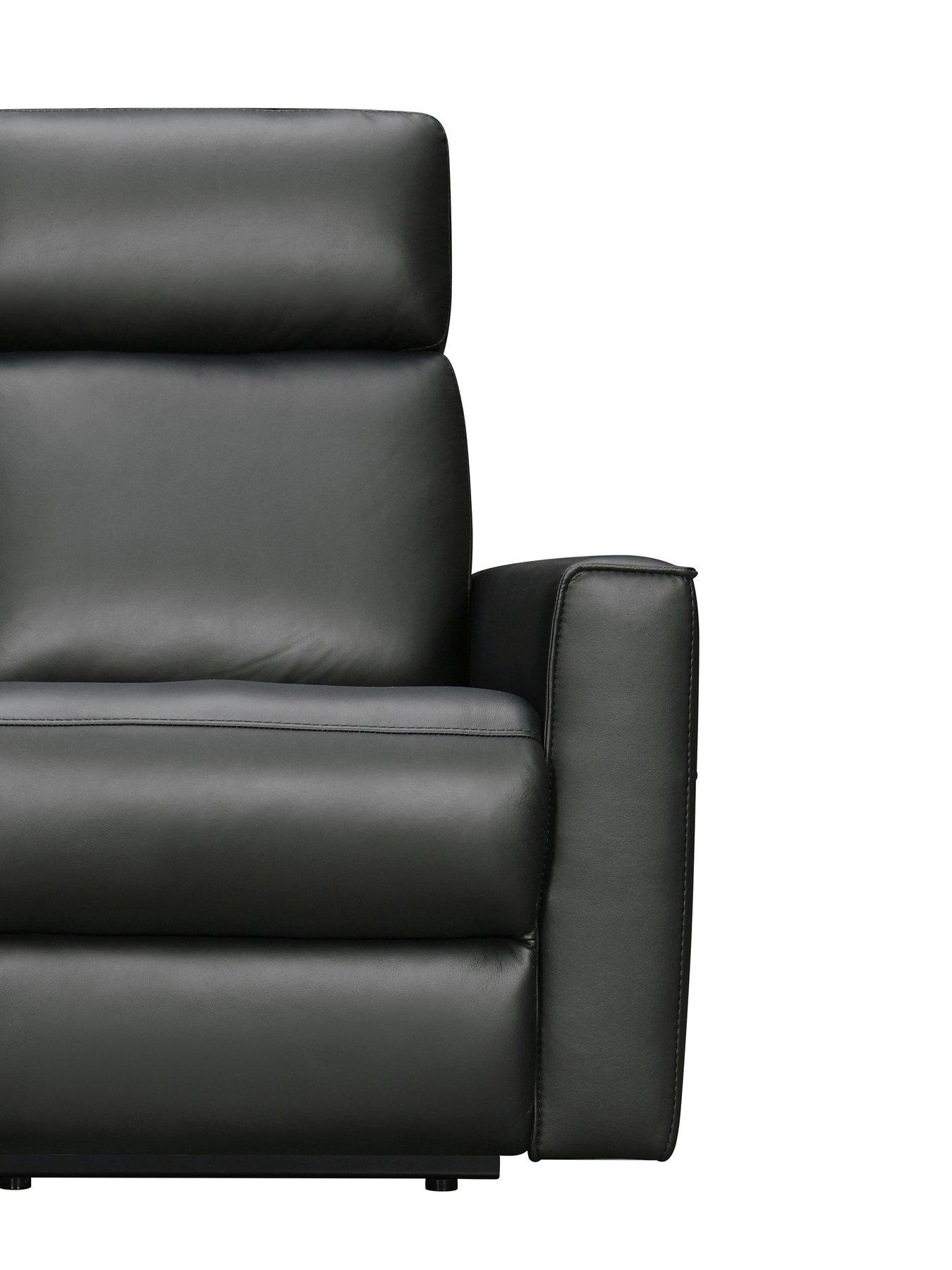 Image 5 of 6 of The Very Collection Luna Leather Manual Reclining Chair