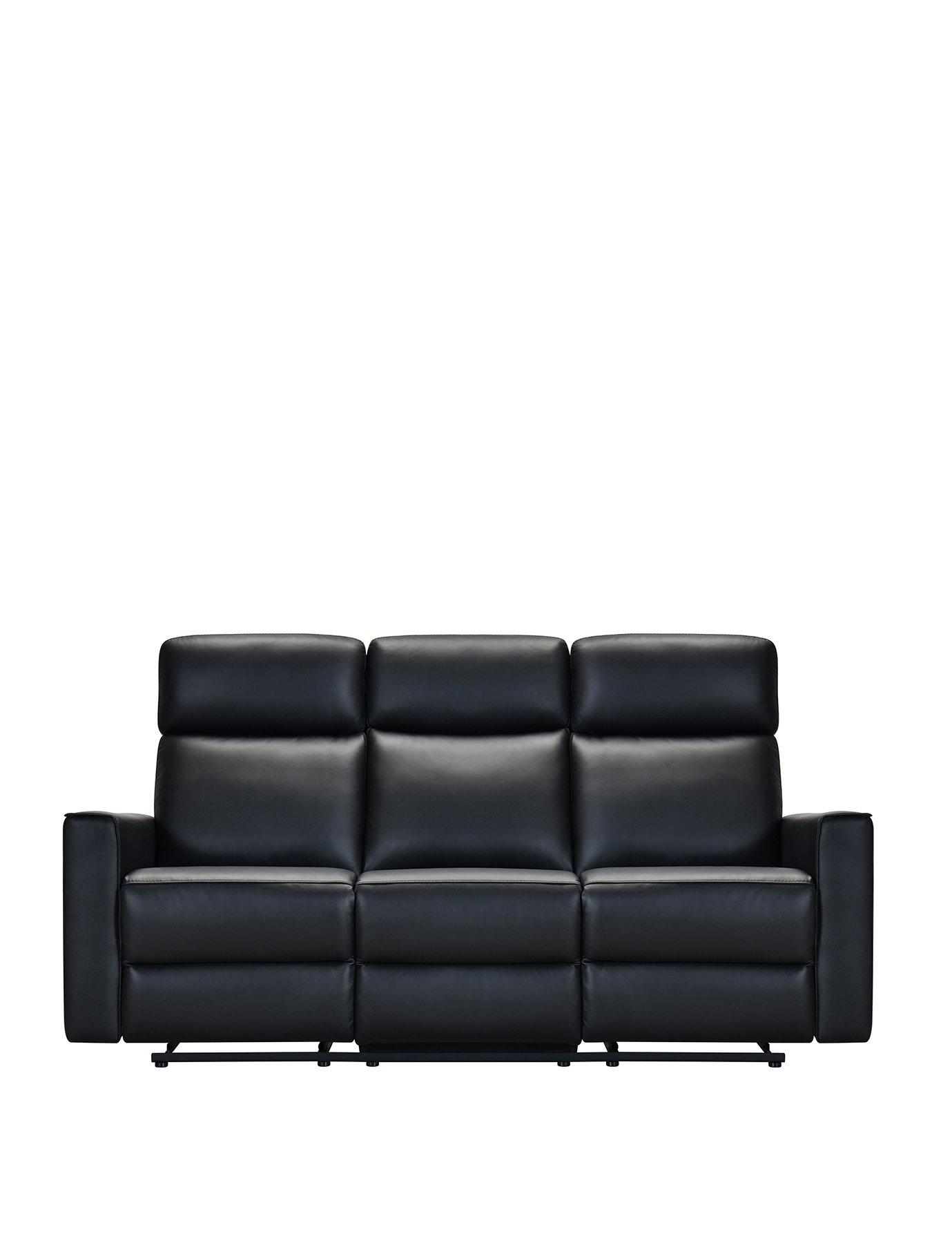 very-home-luna-leather-3-seater-manual-reclining-sofa