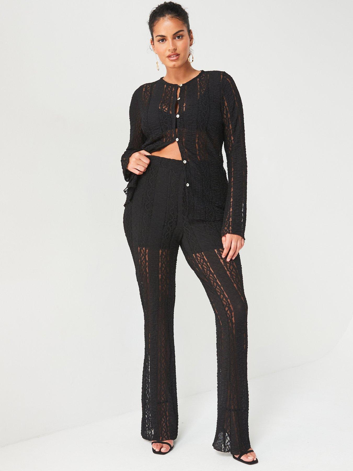 v-by-very-curve-lace-stretch-kickflare-trouser-black