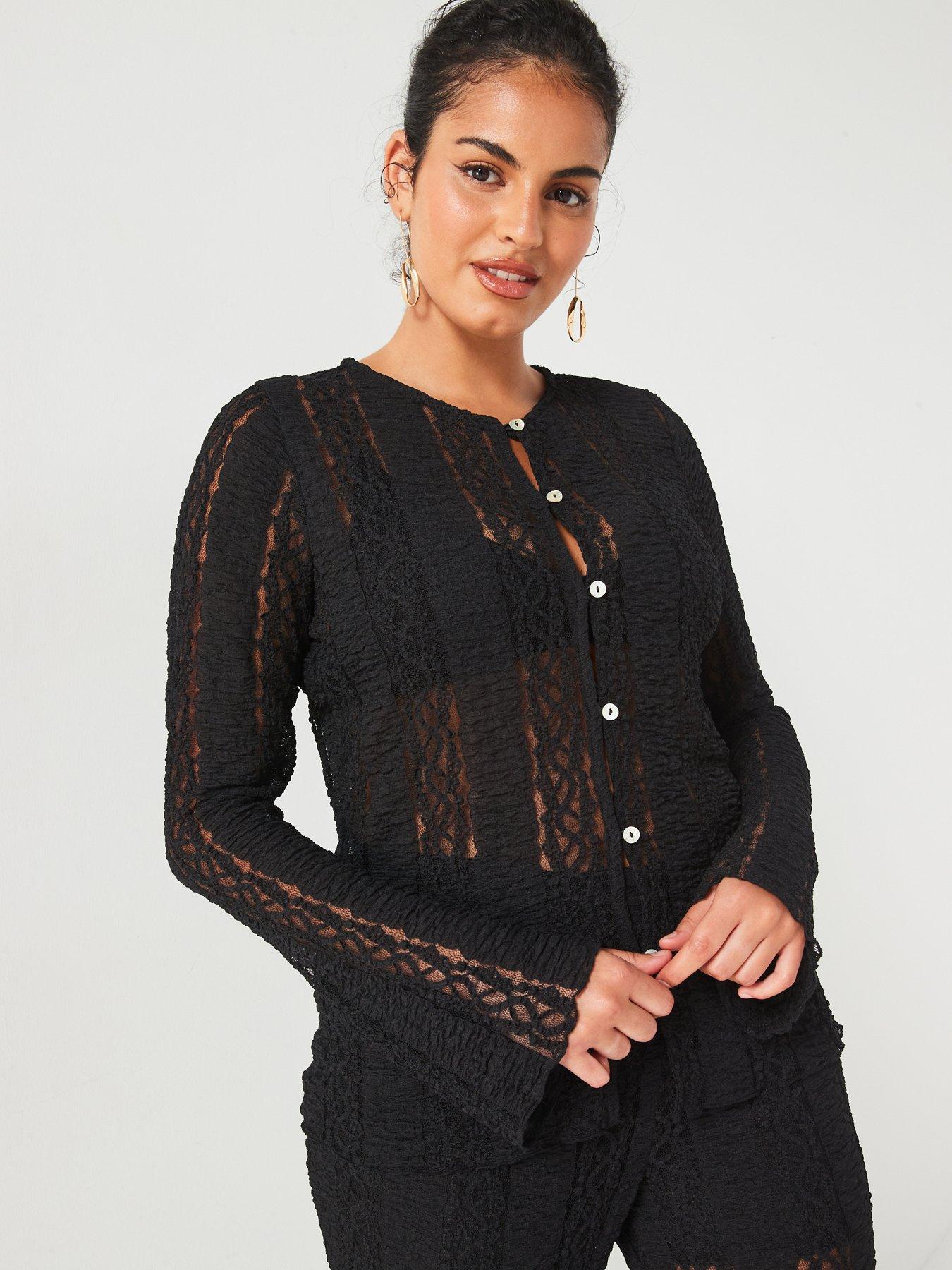 v-by-very-curve-lace-stretch-button-through-cardigan-top-blackoutfit