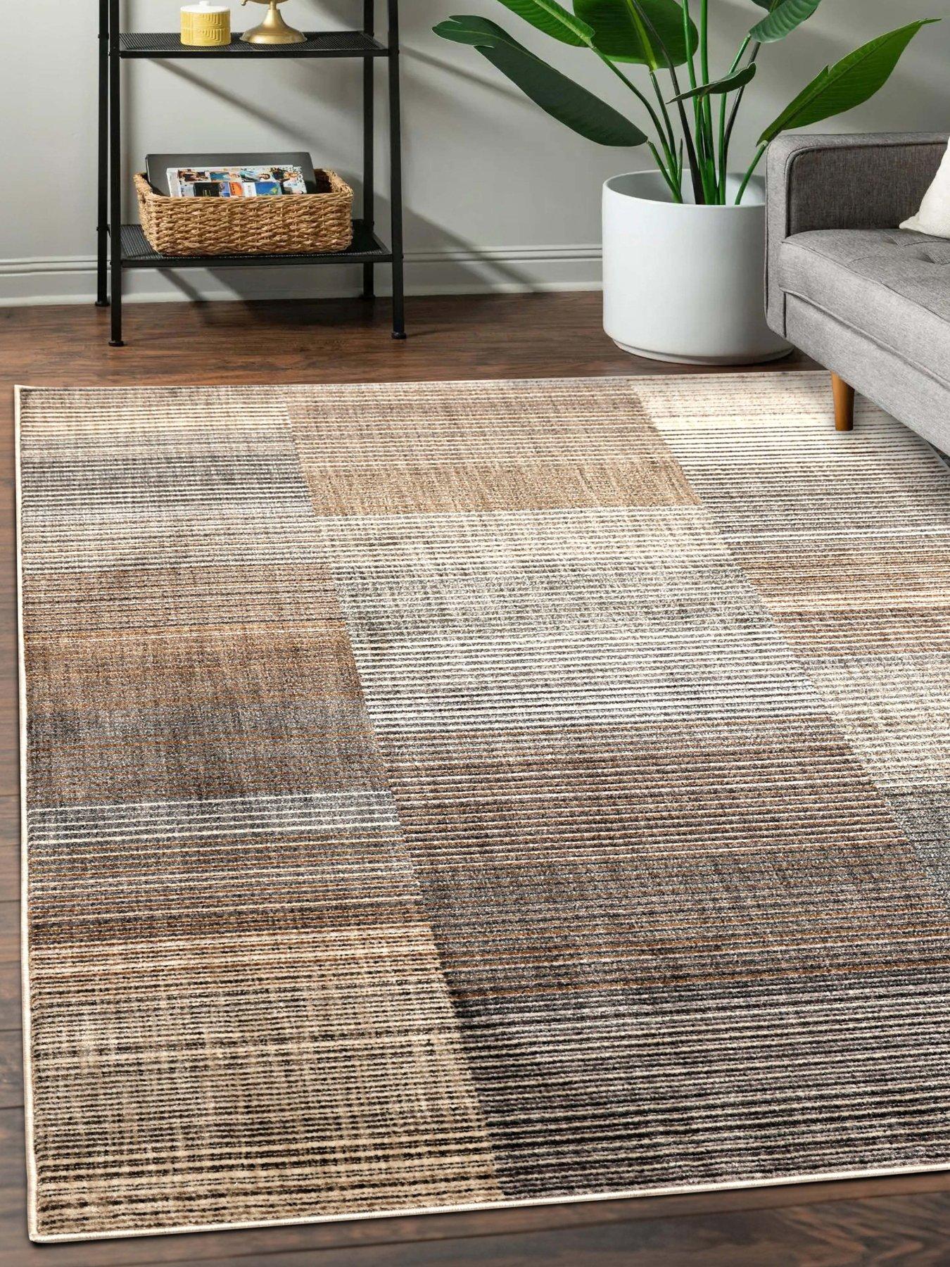 Image 1 of 4 of The Very Collection Aspre Lines Rug - Multi