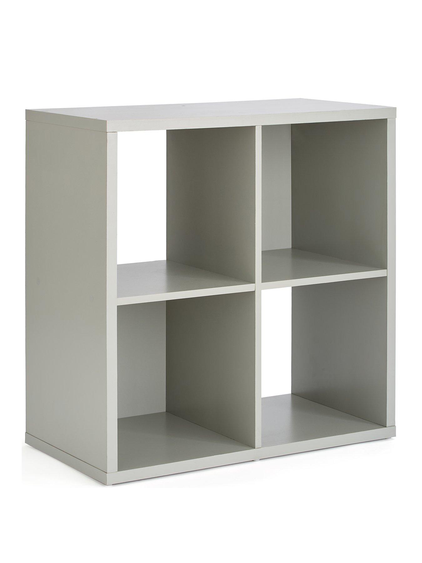 Image 3 of 6 of Very Home Metro 4 Square Shelf Unit - Grey -&nbsp;FSC&reg; Certified