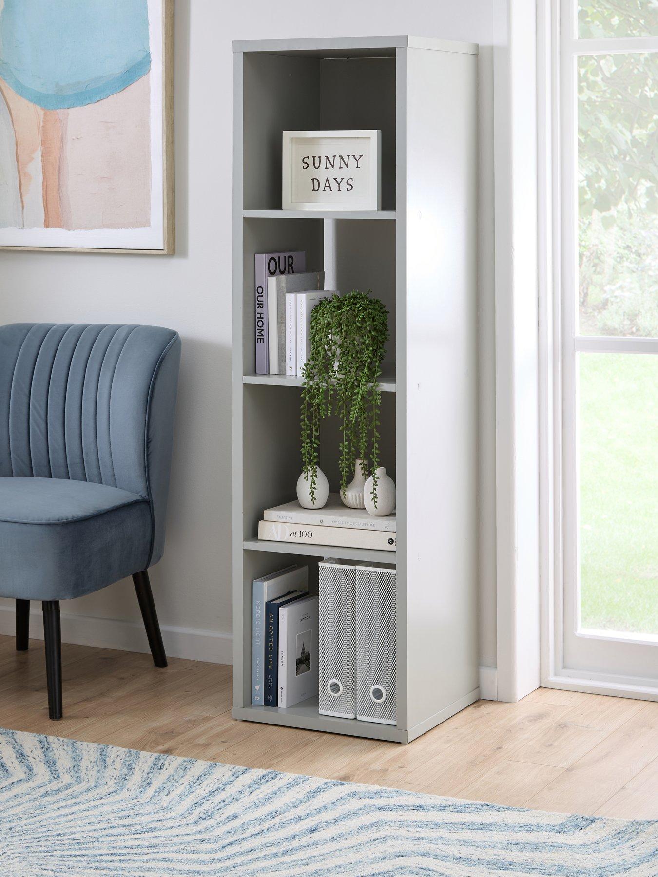 Image 1 of 6 of Very Home Metro 4 Shelf Unit - Grey&nbsp;- FSC&reg; Certified