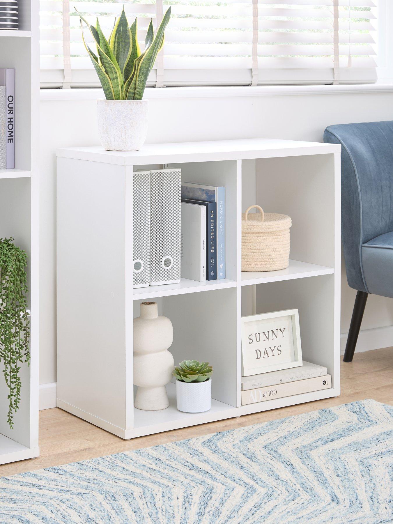 Image 1 of 6 of Very Home Metro 4 Square Shelf Unit - White&nbsp;- FSC&reg; Certified