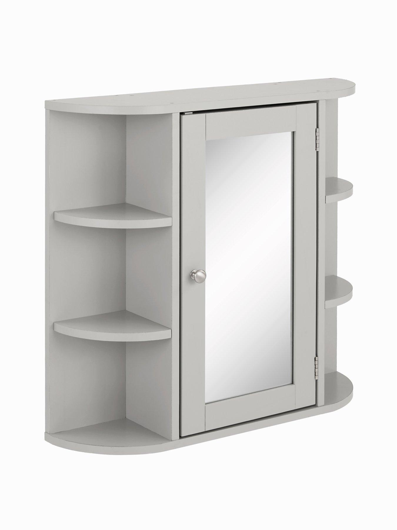 Image 4 of 7 of The Very Collection Avalon Mirrored Bathroom Wall&nbsp;Cabinet - Grey - FSC&reg; Certified