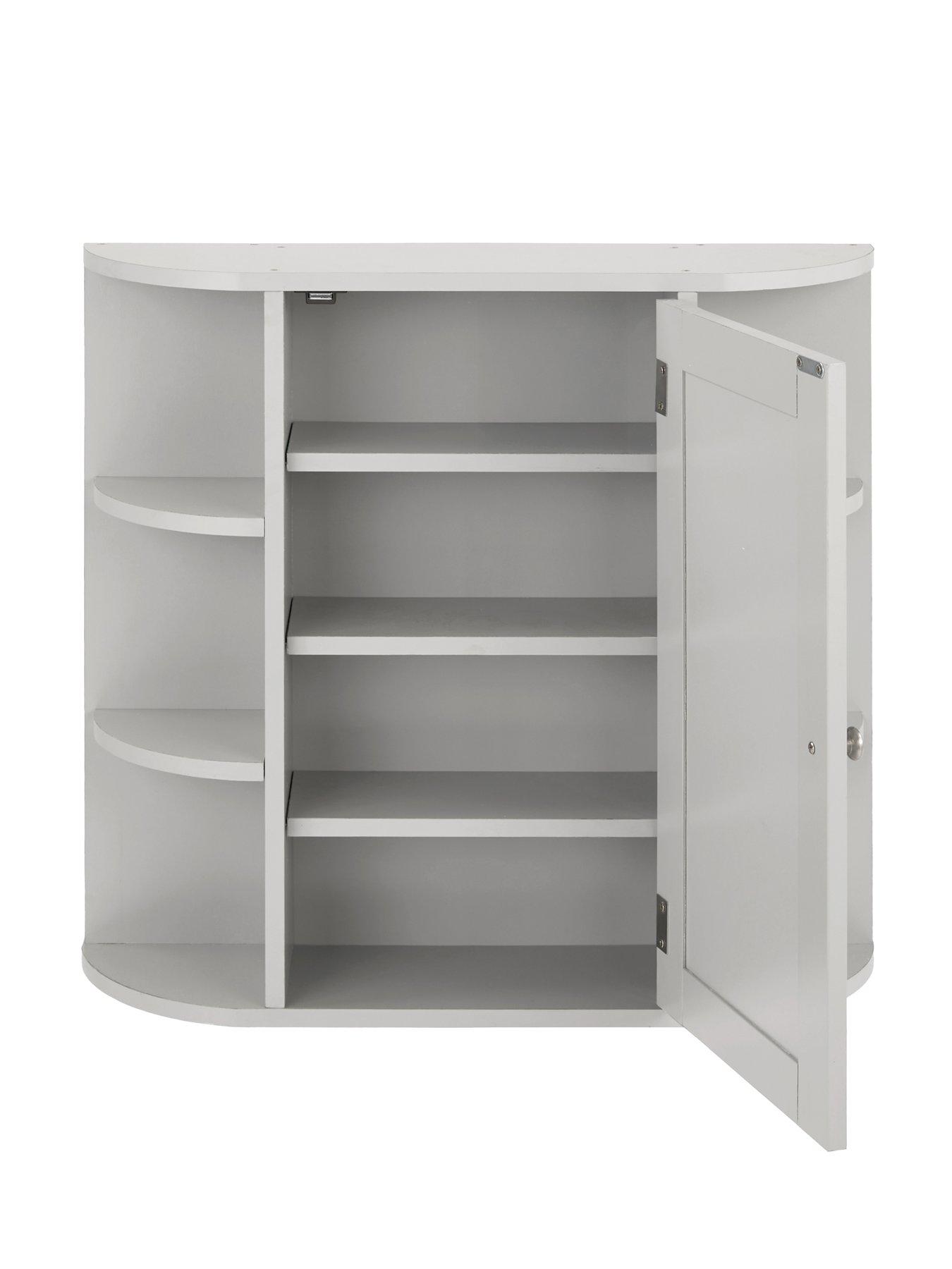 Image 5 of 7 of The Very Collection Avalon Mirrored Bathroom Wall&nbsp;Cabinet - Grey - FSC&reg; Certified