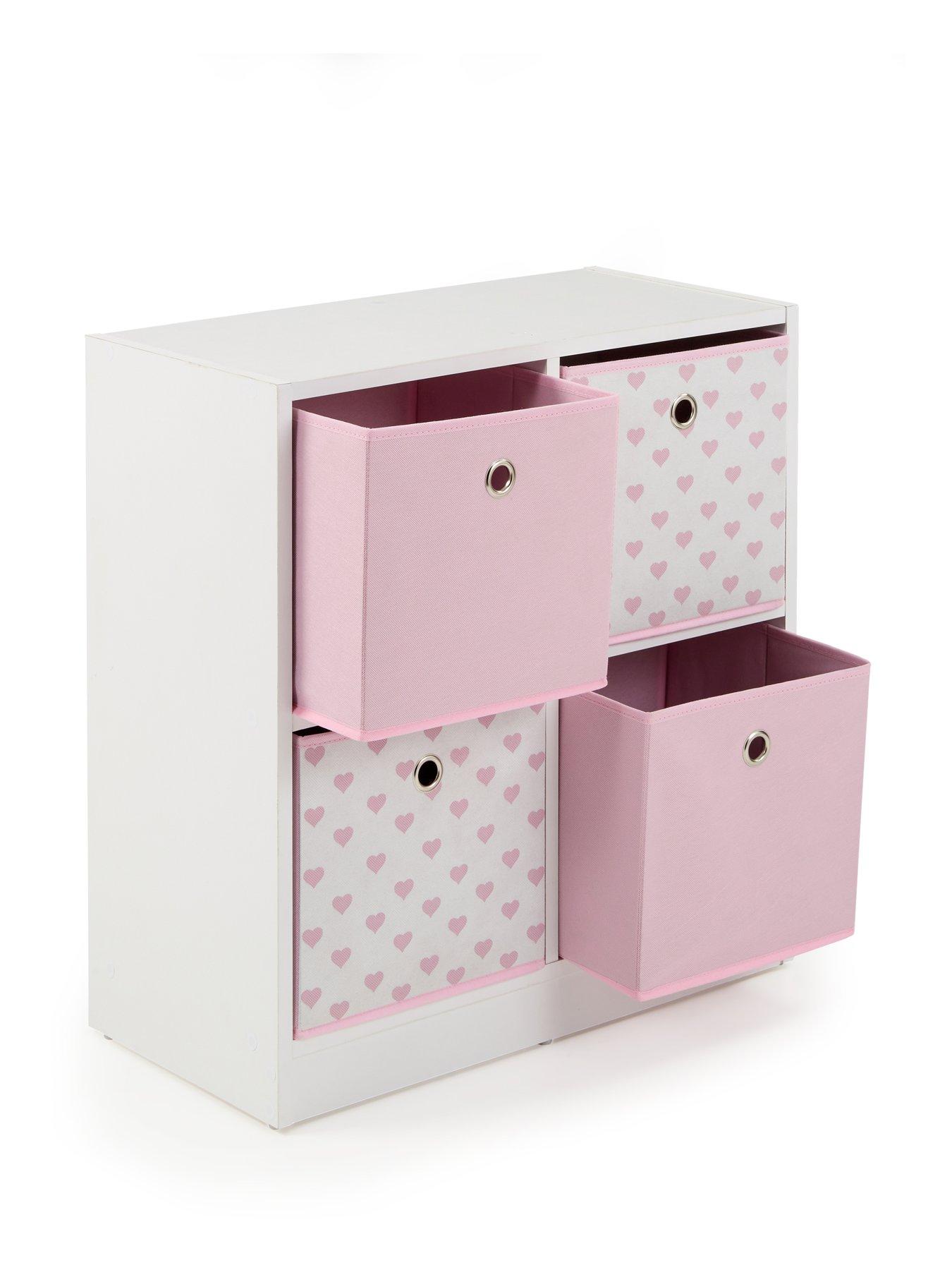 the-very-collection-4nbspcube-storage-unitnbspwithnbspboxes--nbsppinkheartsnbsp--fscreg-certifiedoutfit