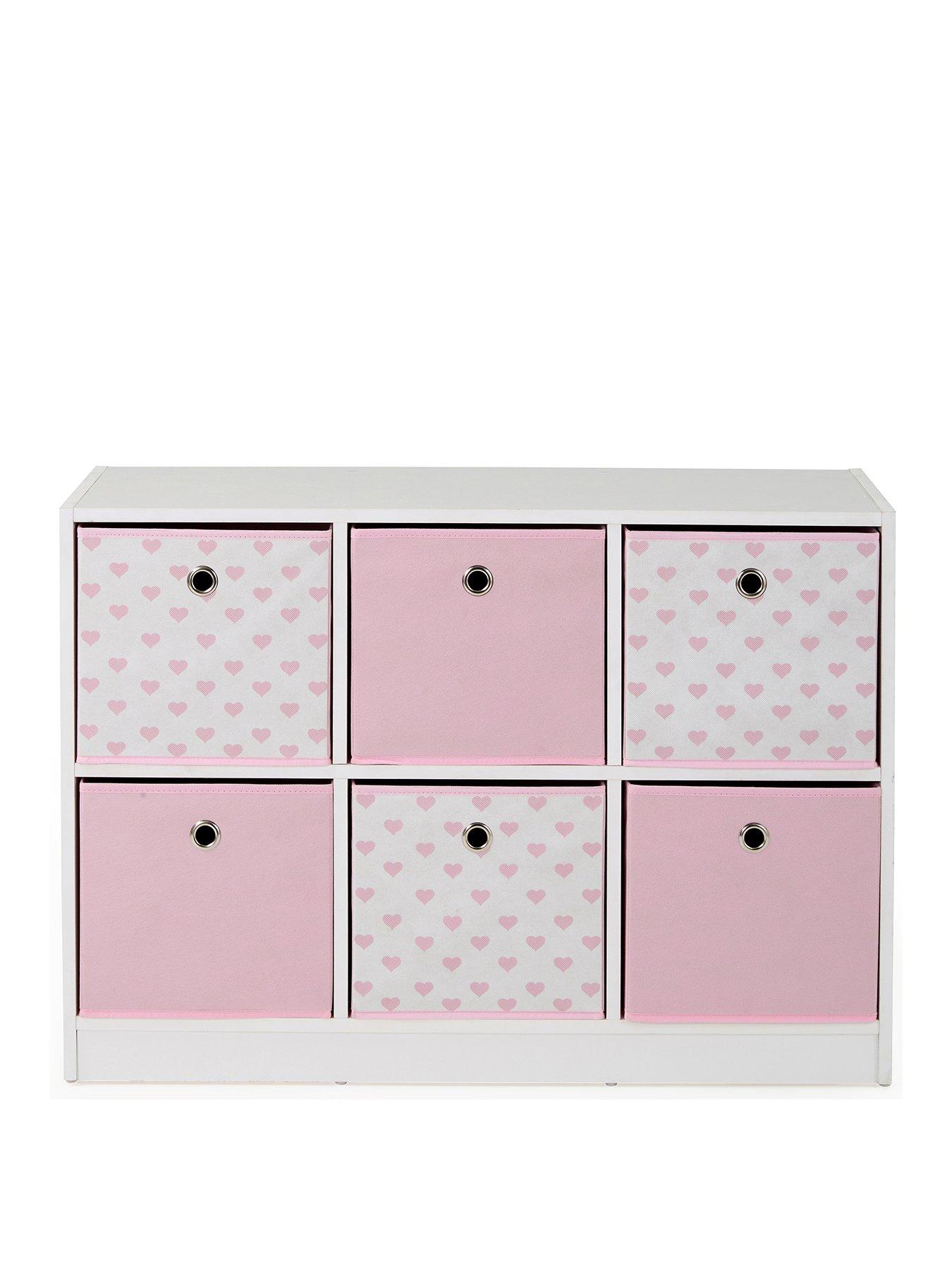 the-very-collection-6-cube-storage-unit-with-boxes-pinkhearts-fscreg-certifiedstillFront