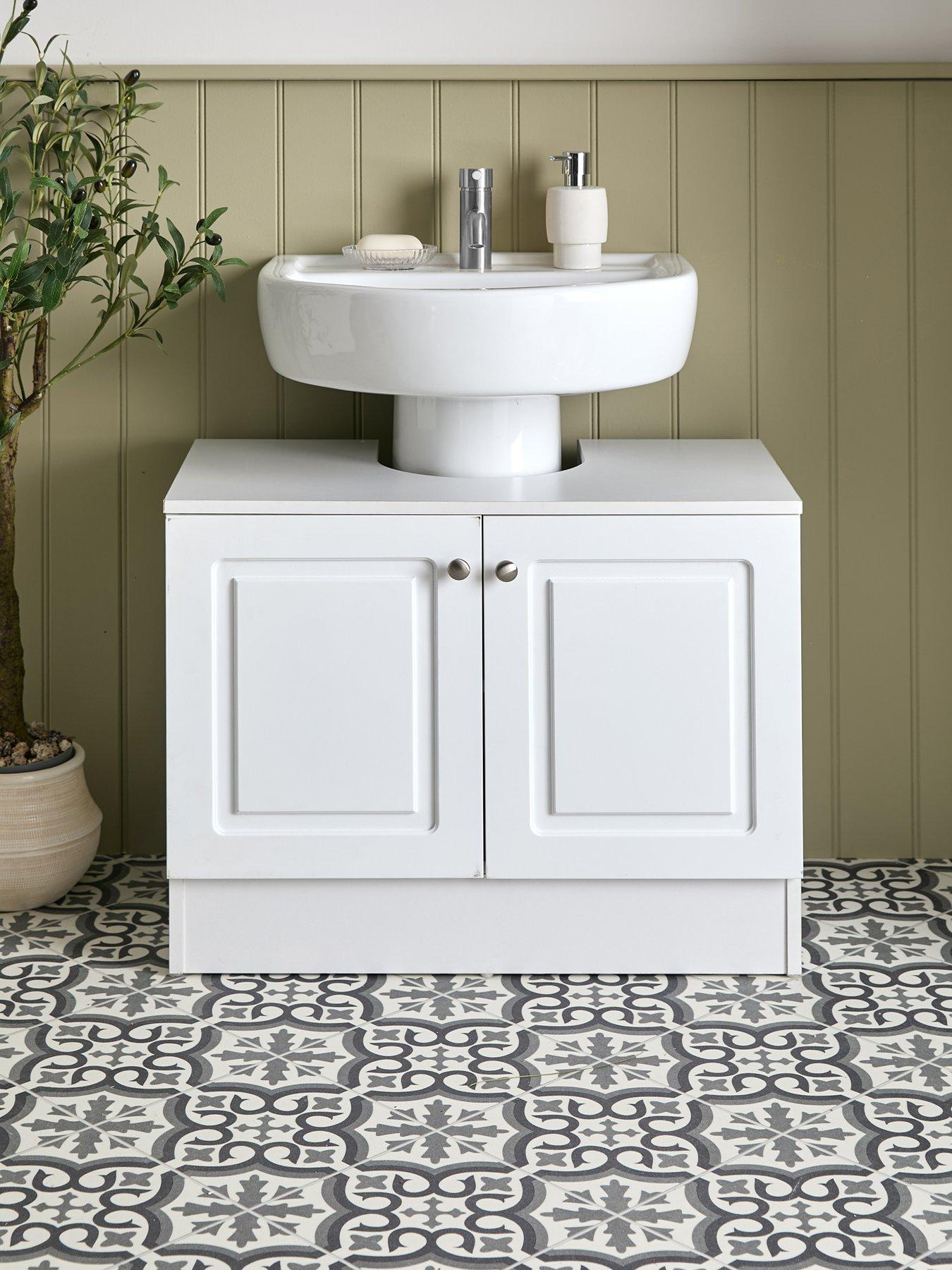 Image 1 of 7 of The Very Collection Avalon Under Sink Cabinet - White - FSC&reg; Certified
