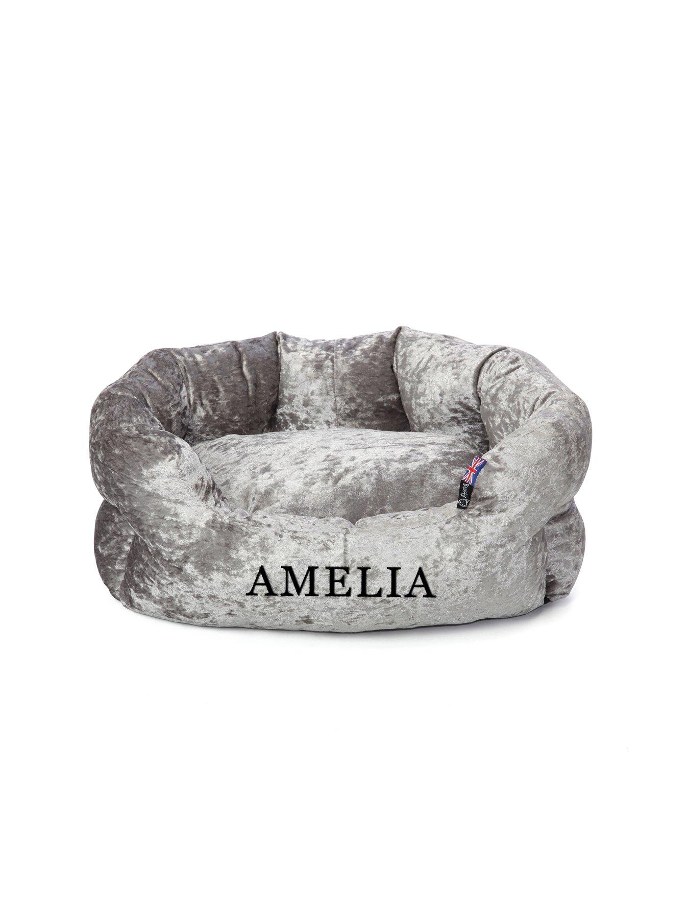 bunty-bellagio-personalised-pet-bed-silverdetail