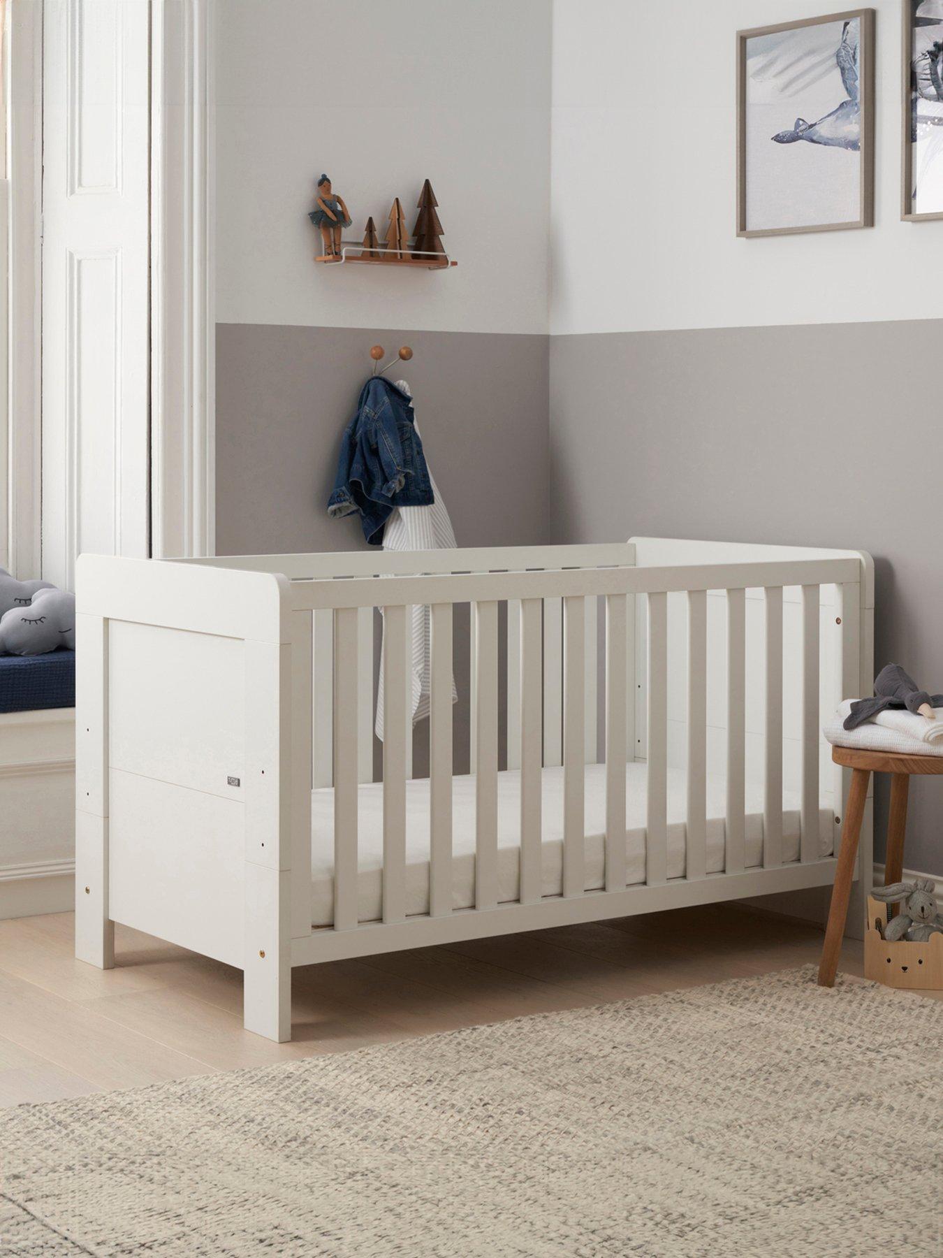 undefined Alba Cot Bed - Essentials White