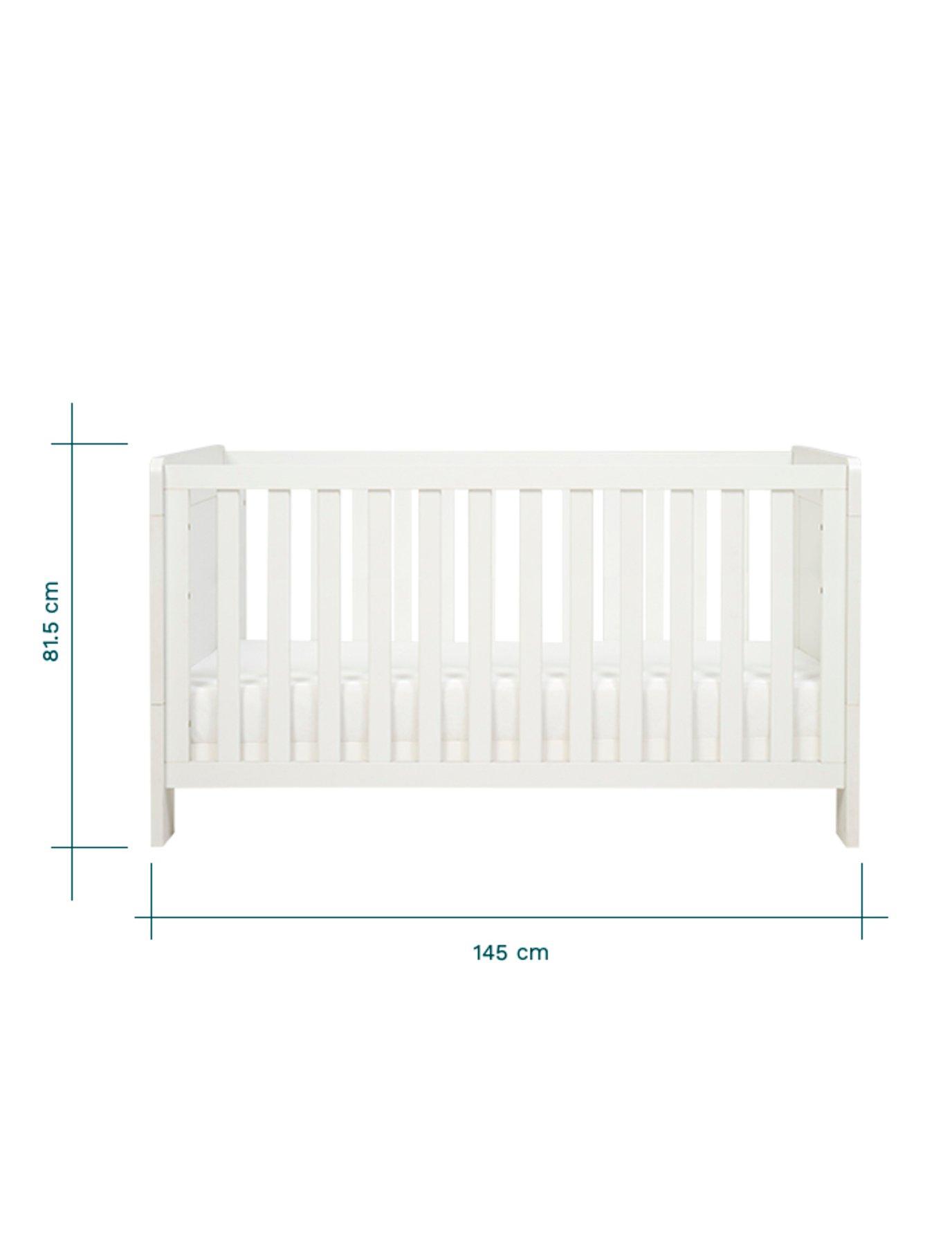 Tutti Bambini Alba Cot Bed Essentials White Very Ireland