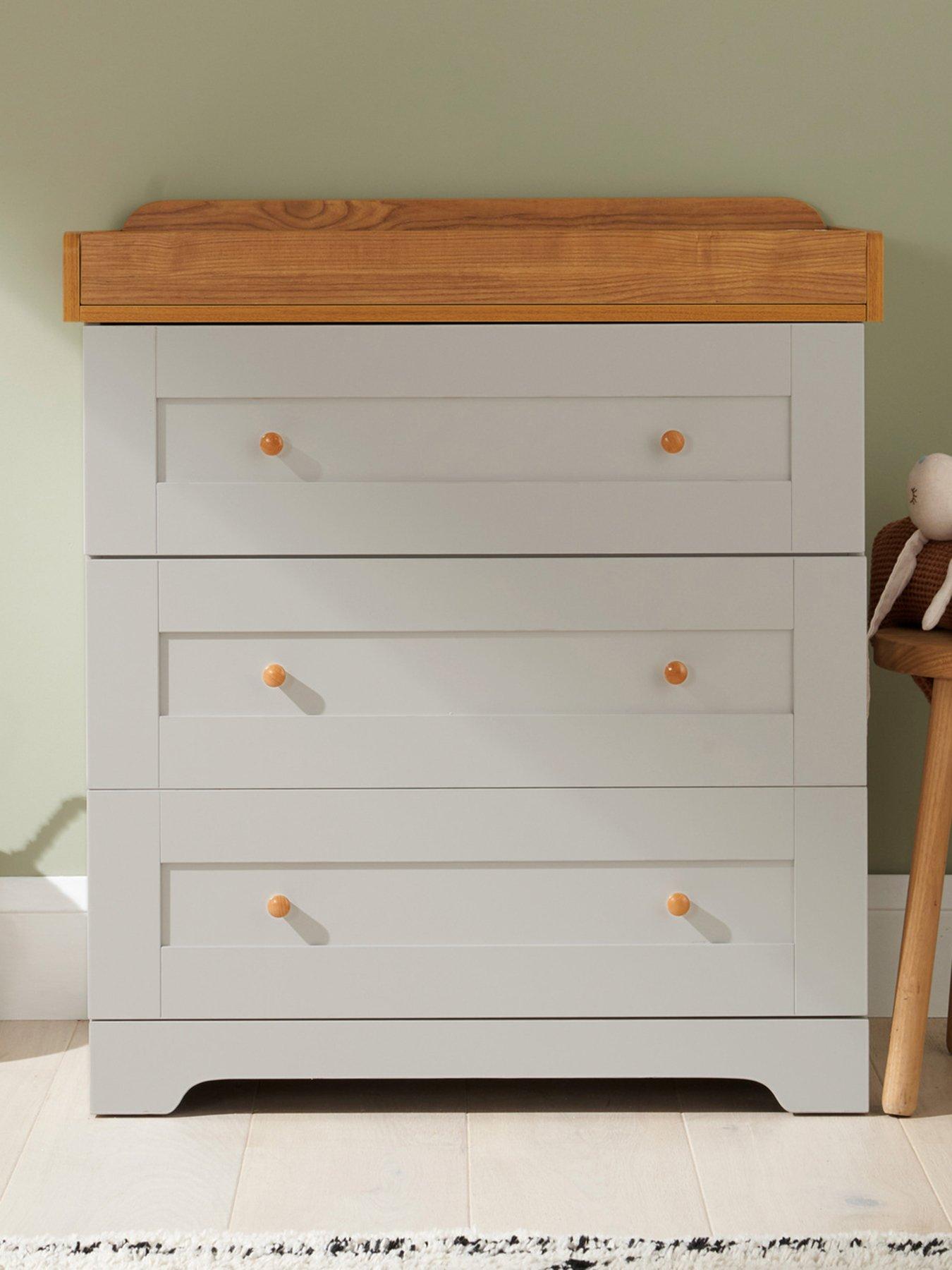 Image 1 of 5 of Tutti Bambini Rio Chest Changer - Dove Grey/Oak