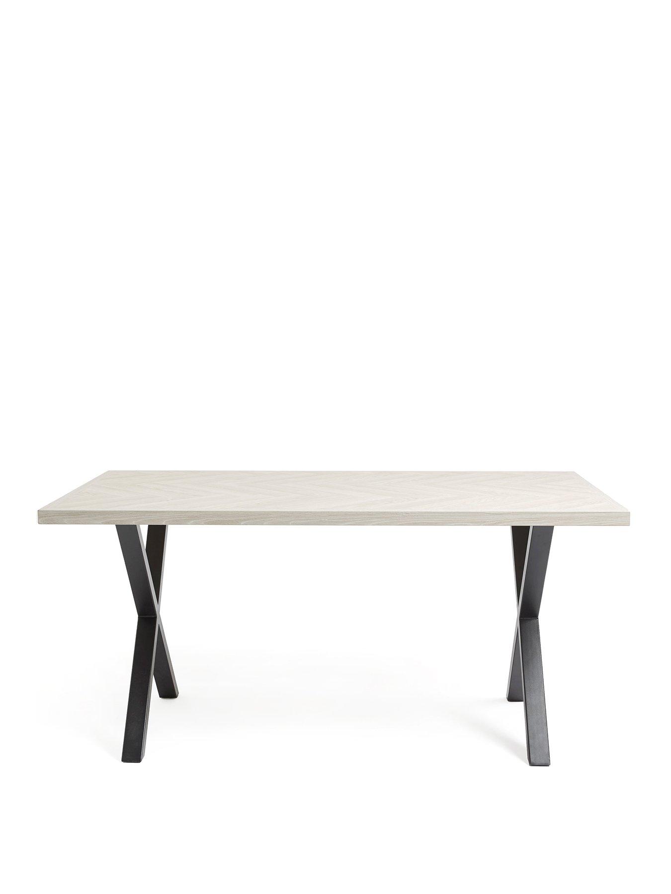 very-home-kaia-chevron-160cm-dining-table-fscreg-certifiedstillFront