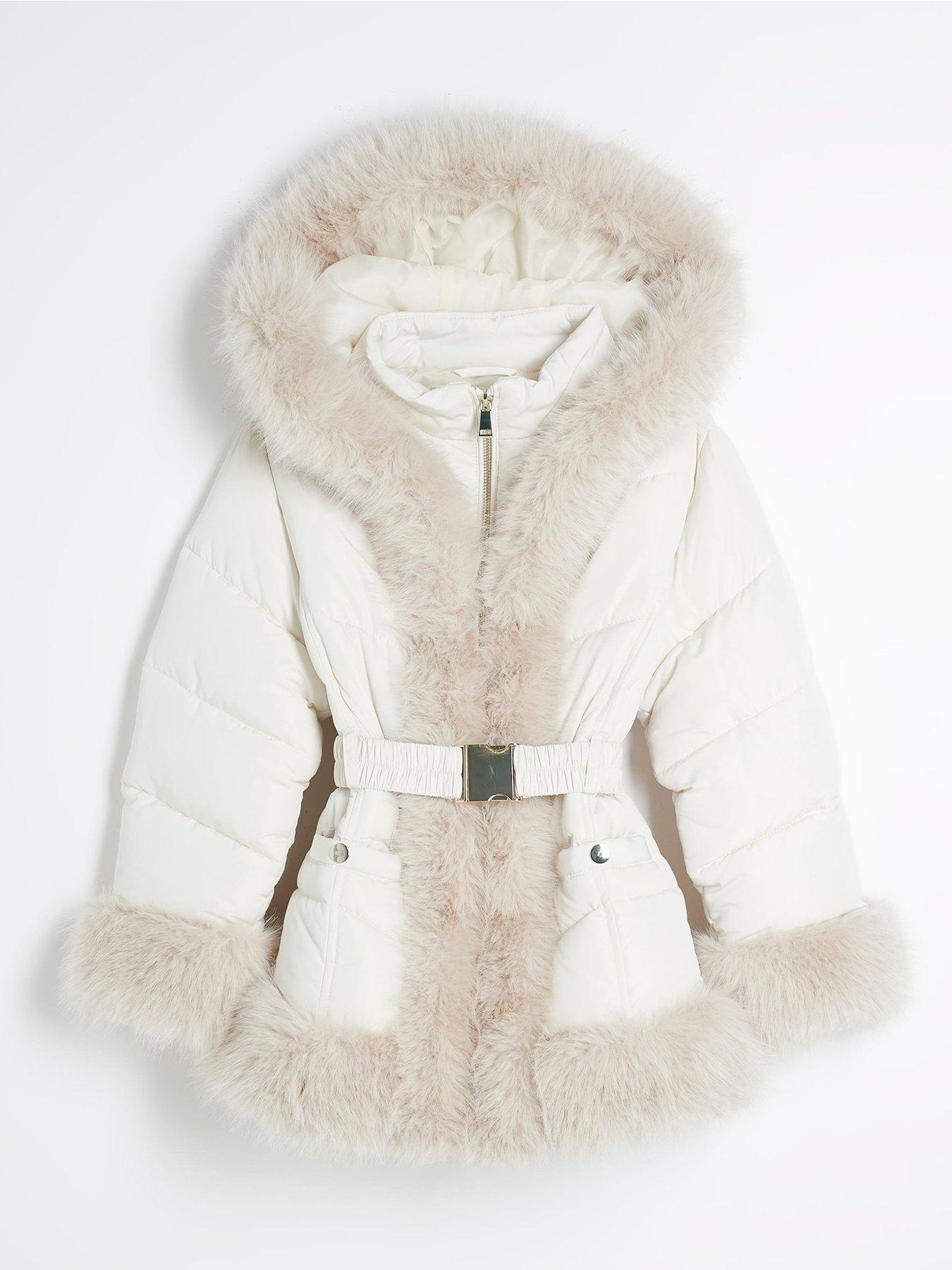 river-island-girls-faux-fur-belted-snow-coat-cream