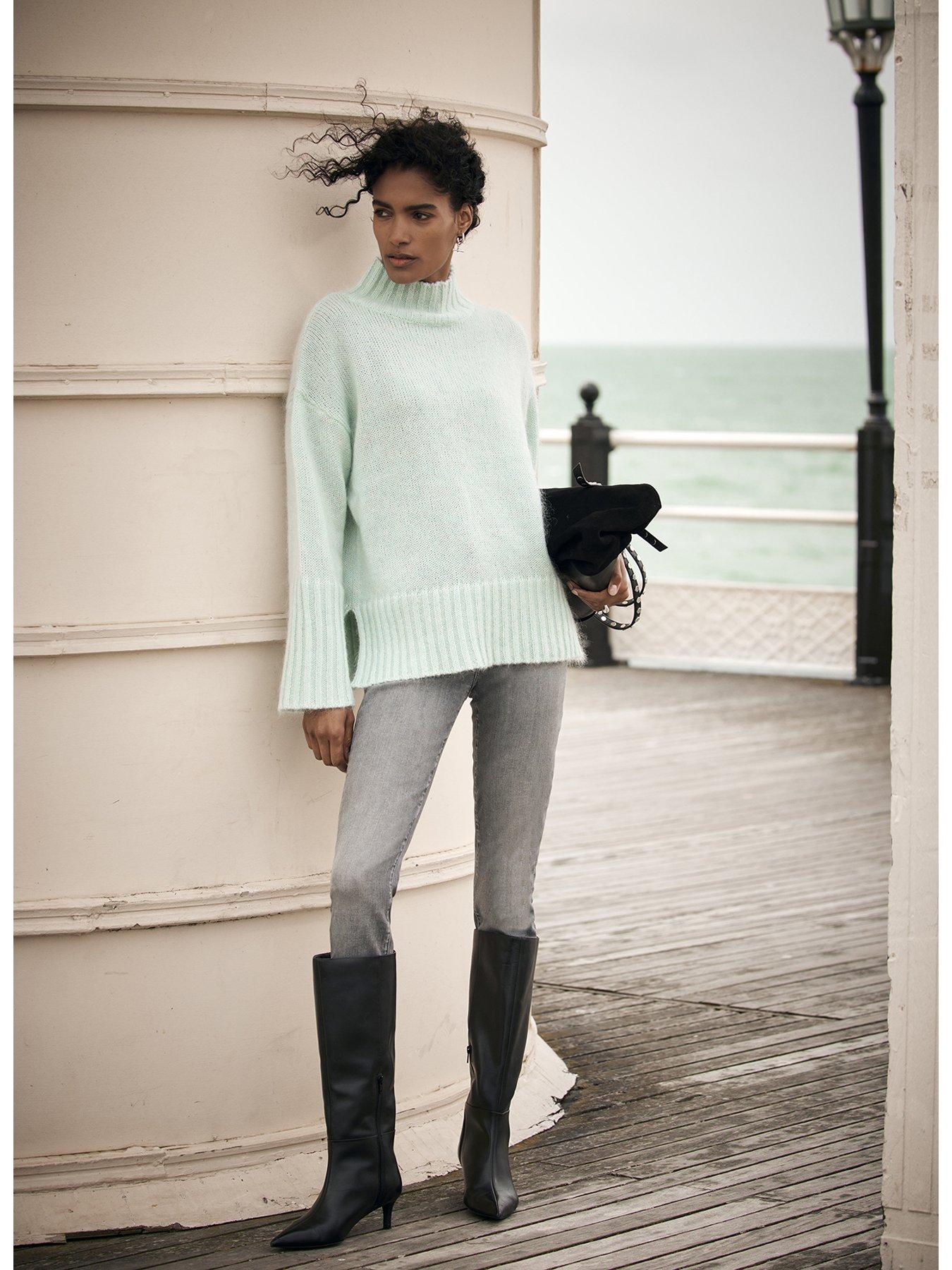 mint-velvet-high-neck-fluff-jumper-greenback