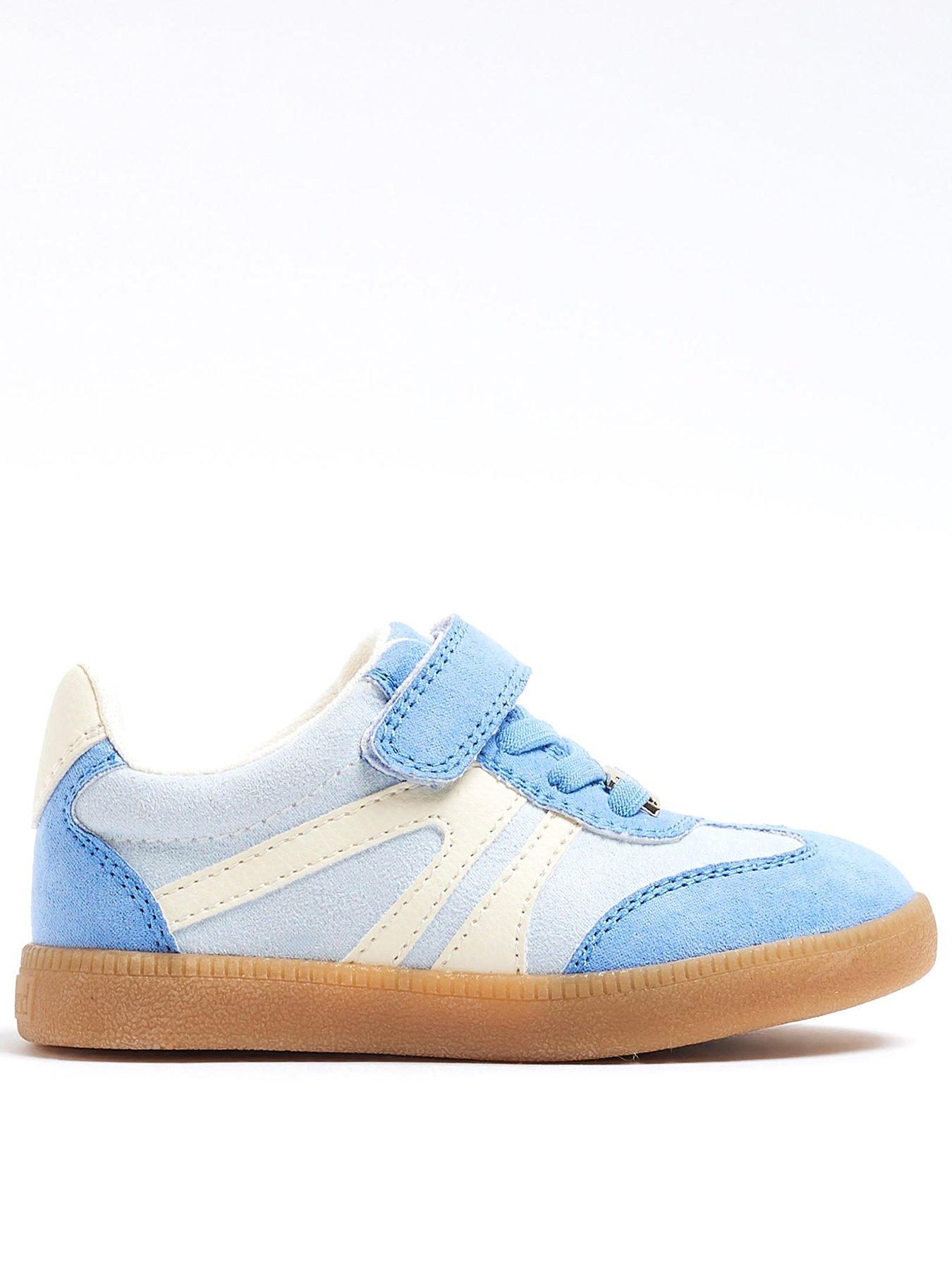 river-island-mini-mini-girls-suedette-velcro-trainers-light-blue