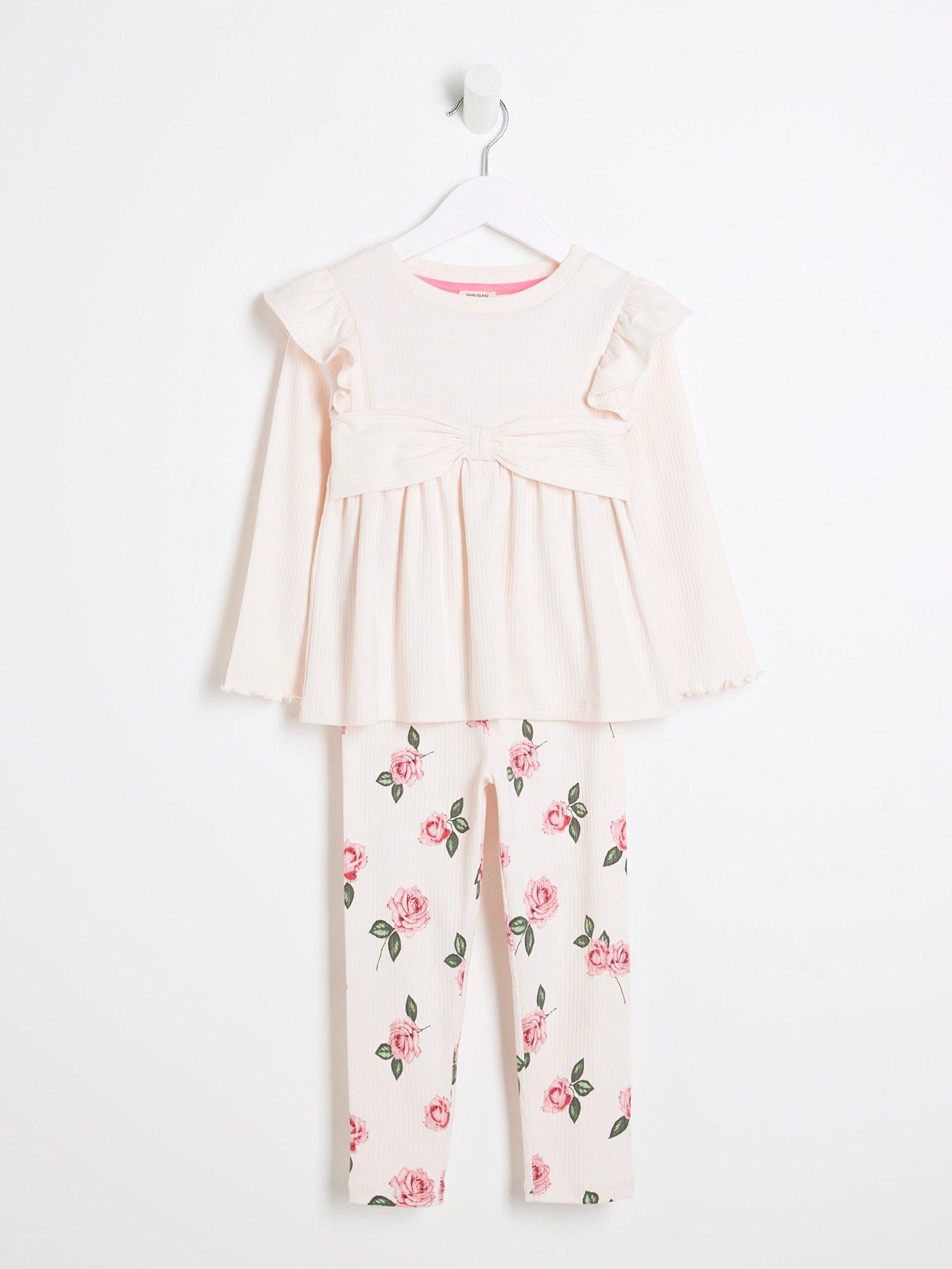 river-island-mini-mini-girls-ribbed-rose-peplum-top-set-pinkstillFront