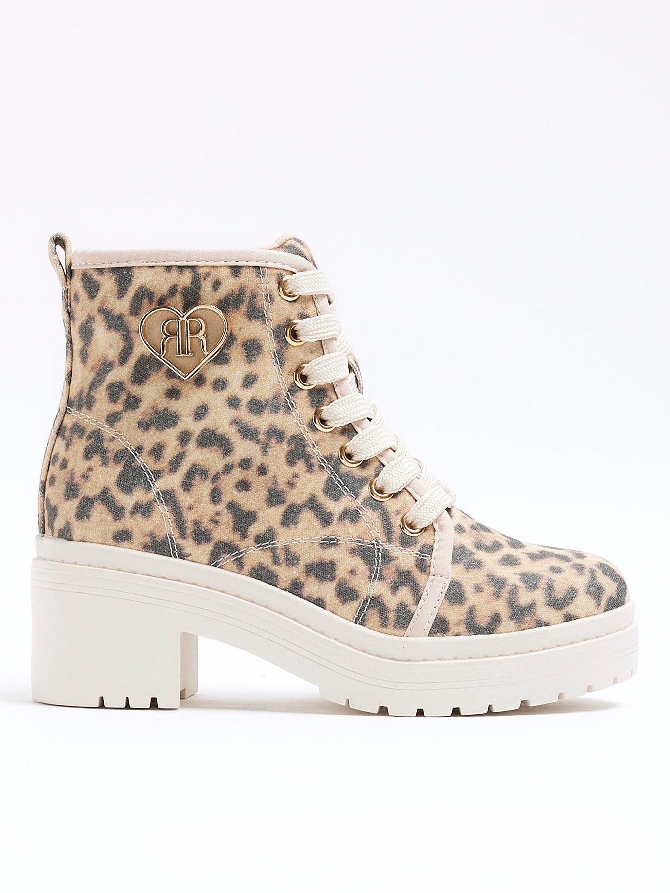 river-island-girls-leopard-canvas-heeled-boot-beige