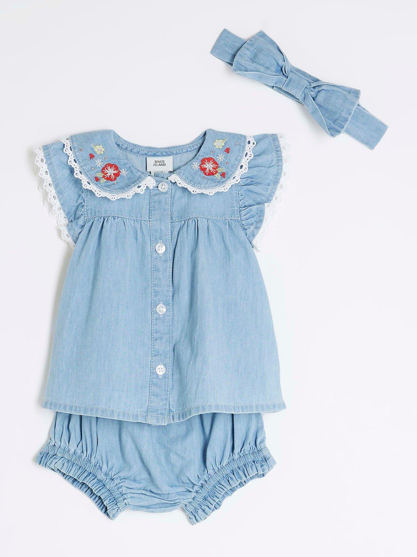 river-island-baby-baby-girls-chambray-blouse-set-light-wash-blue