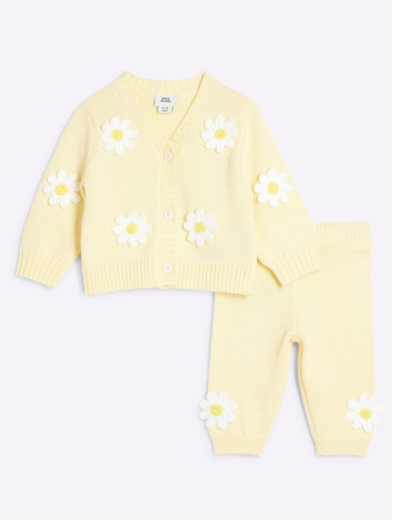 river-island-baby-baby-girls-daisy-knitted-cardigan-set-pastel-yellow