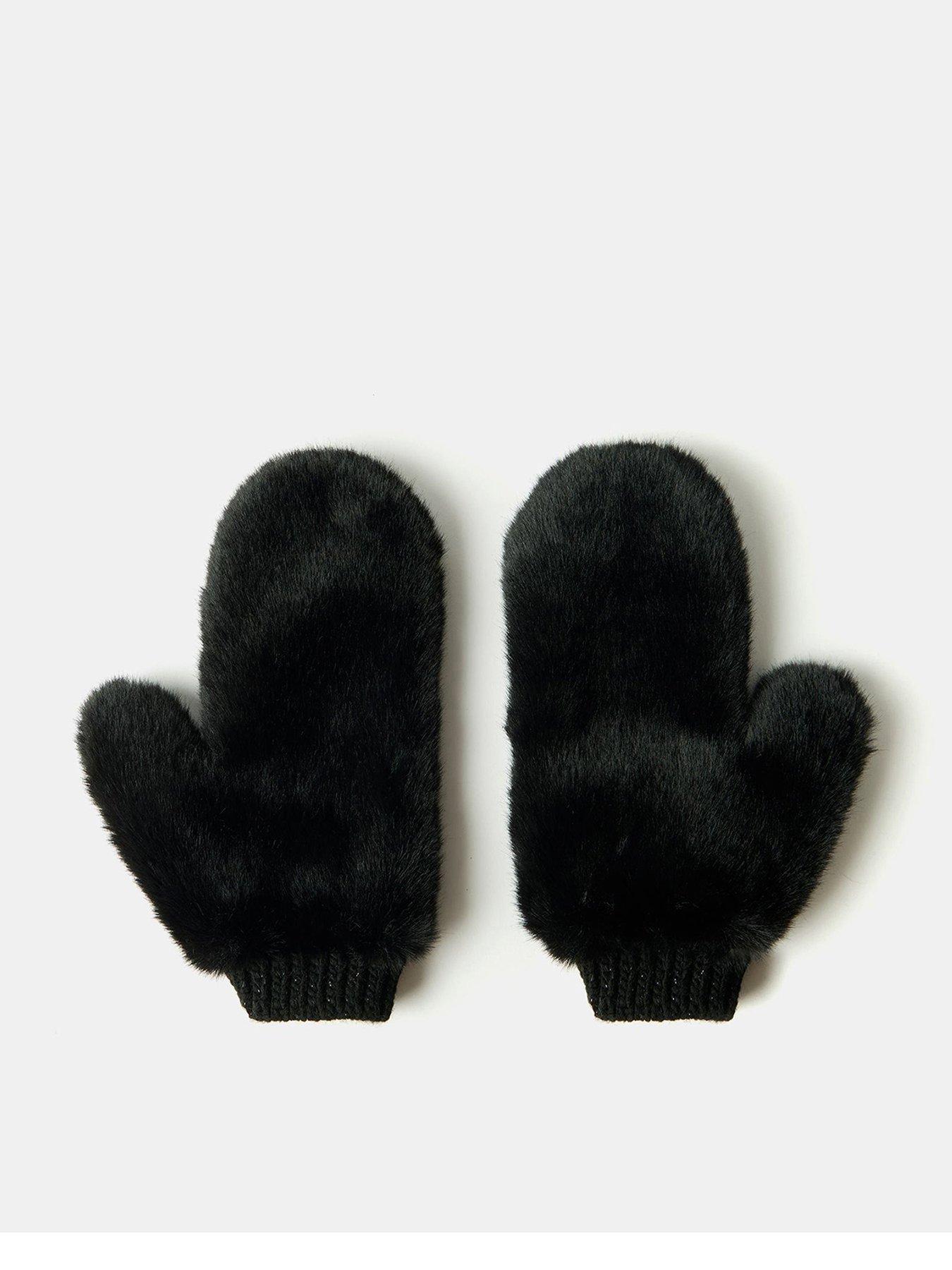 mint-velvet-black-fur-mittens