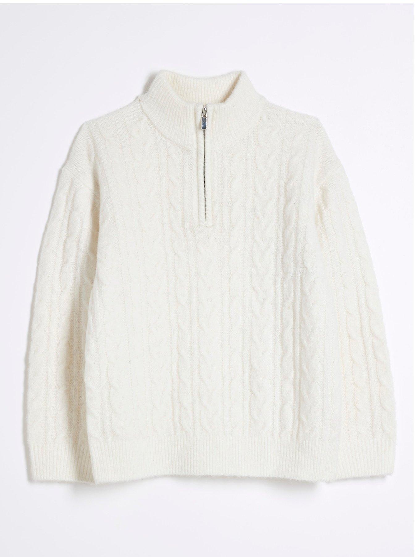 river-island-boys-cable-knit-funnel-jumper-cream