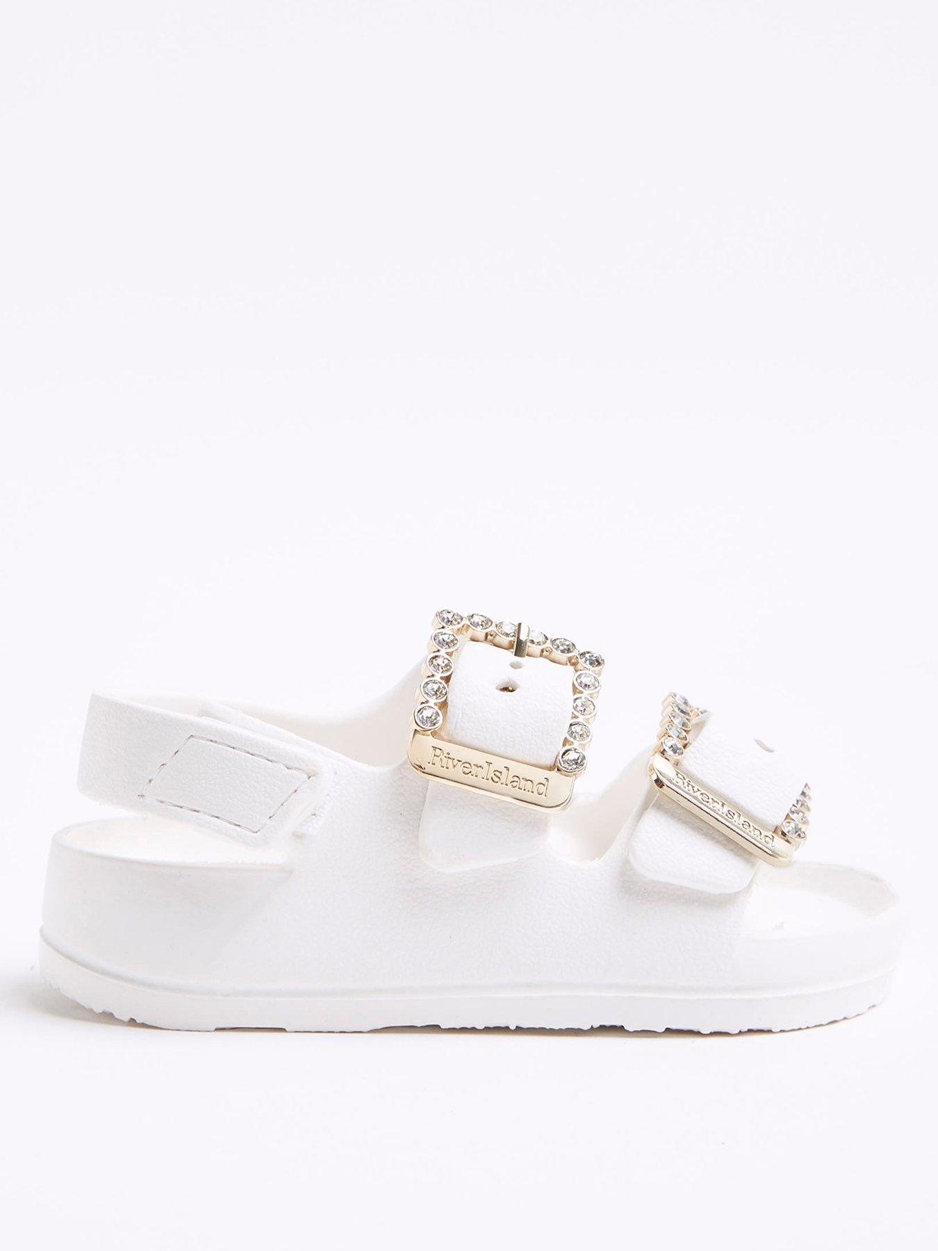 river-island-mini-mini-girls-double-buckle-sandals-white