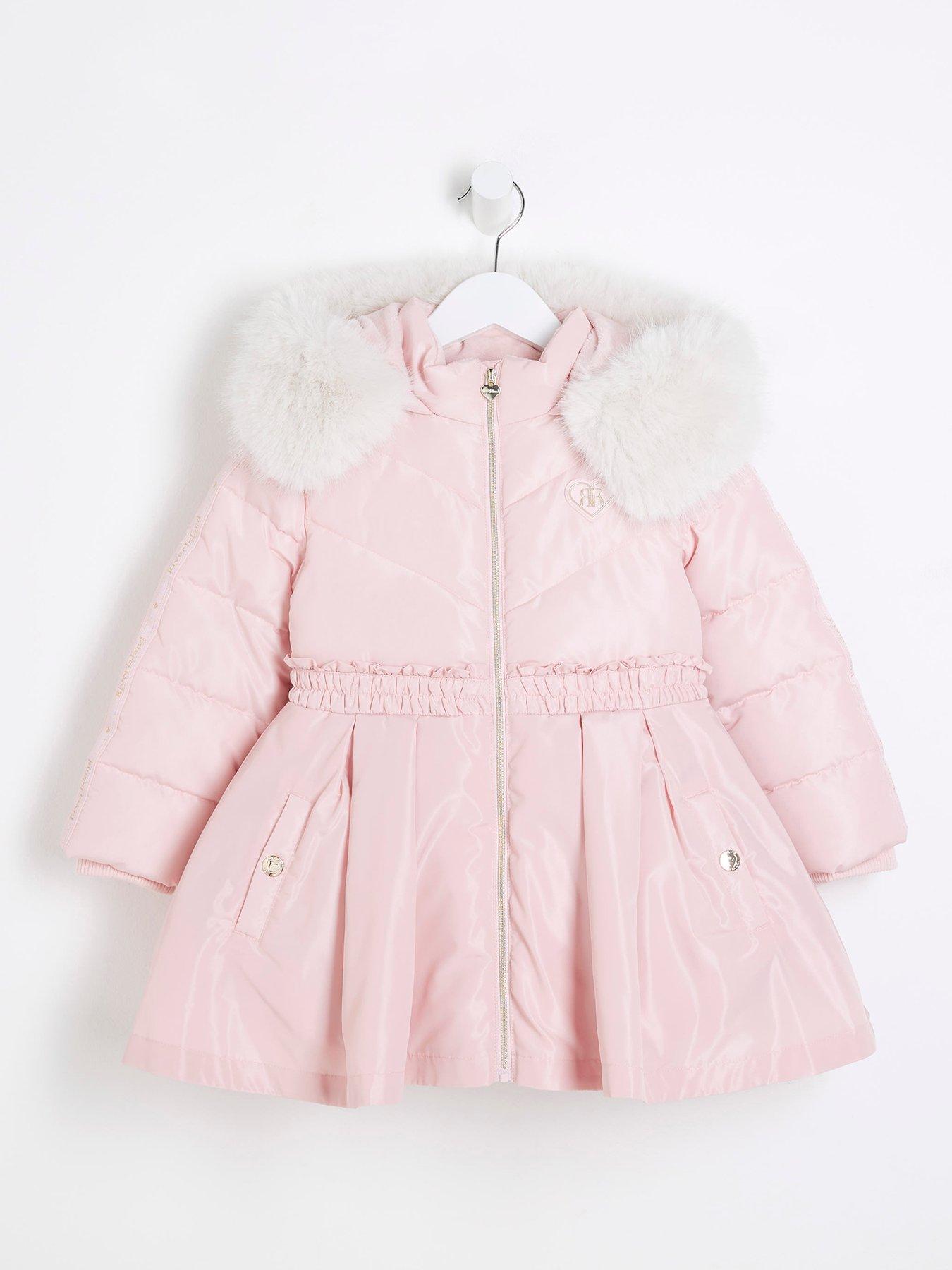 river-island-mini-mini-girls-skirt-padded-coat-pink