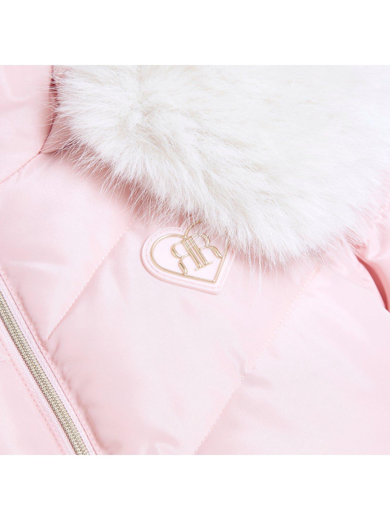 river-island-mini-mini-girls-skirt-padded-coat-pinkdetail