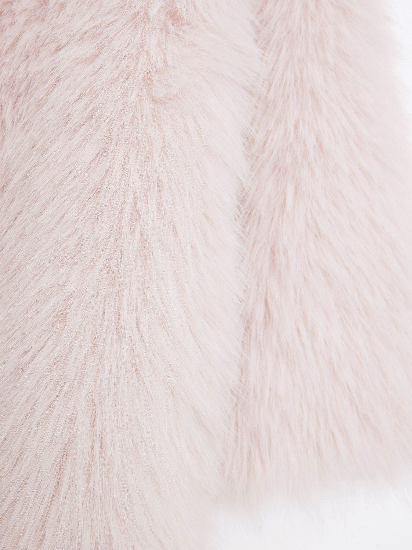 river-island-girls-faux-fur-coat-pinkdetail