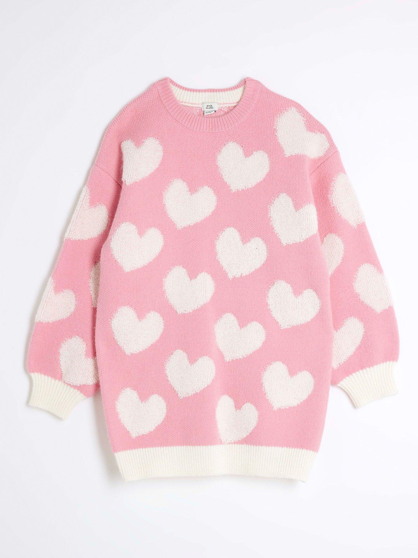 river-island-older-girl-heart-jumper-dress-pink