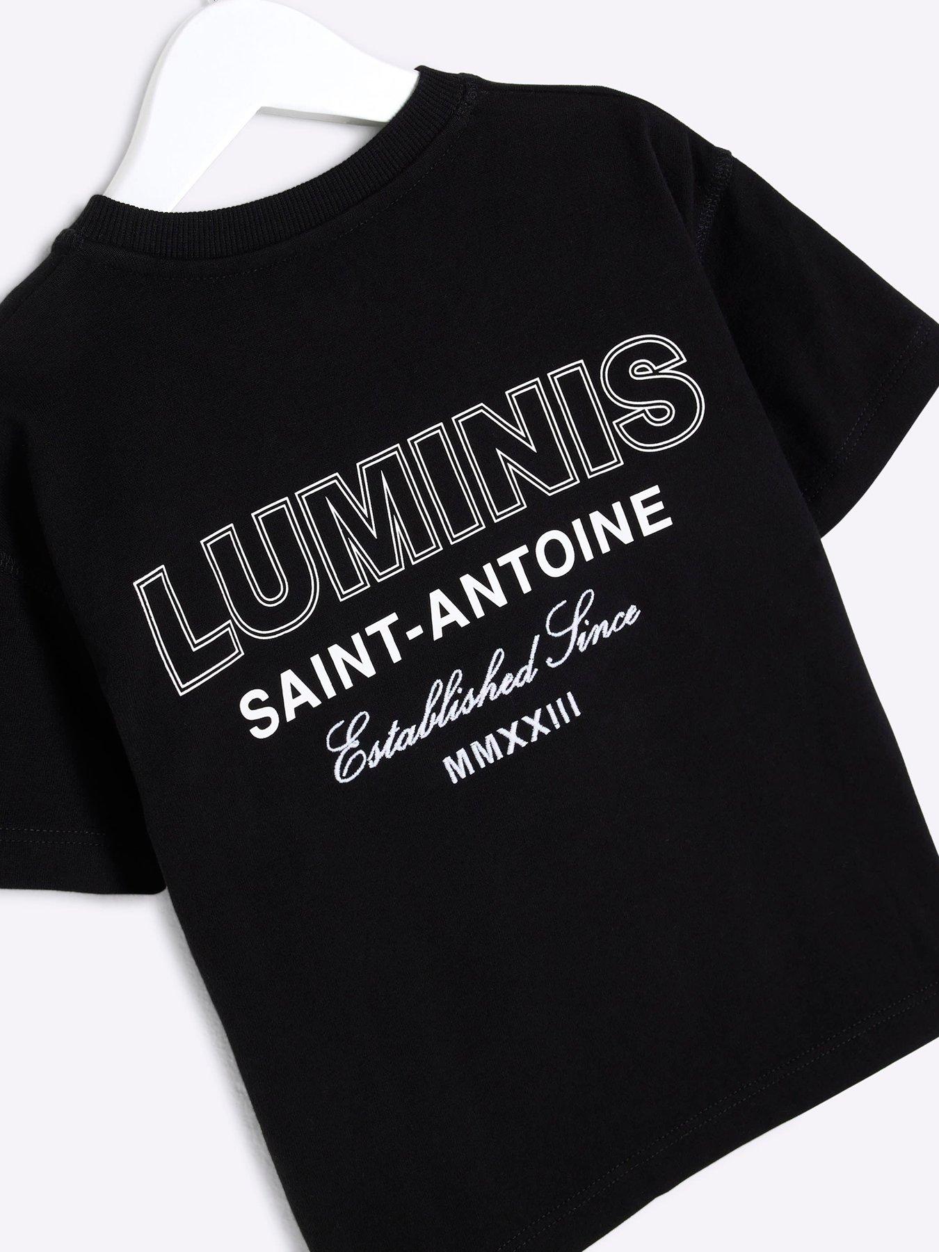 Image 3 of 4 of River Island Mini Boys T-Shirt - Black