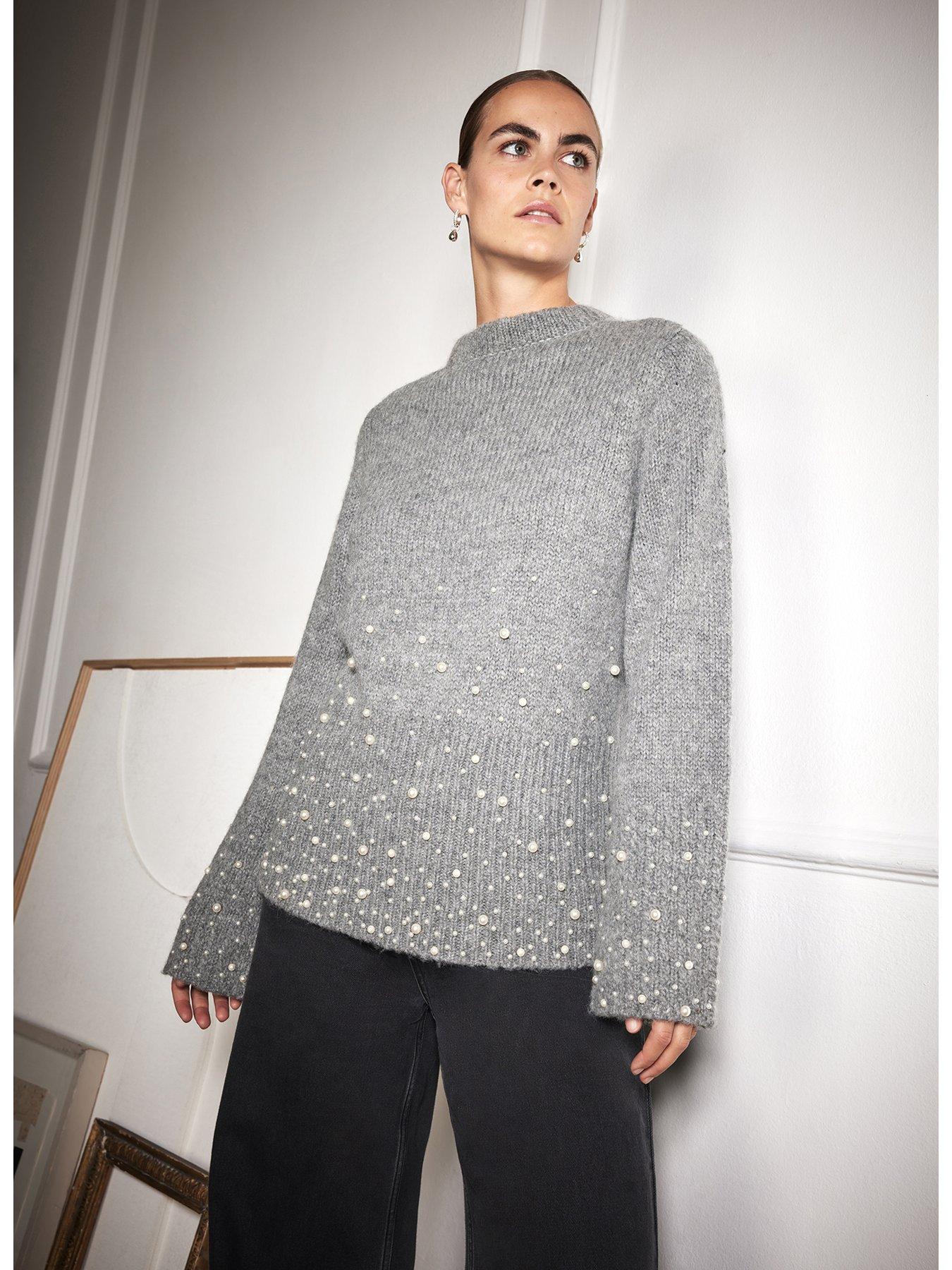 mint-velvet-pearl-embellished-jumper-greystillFront