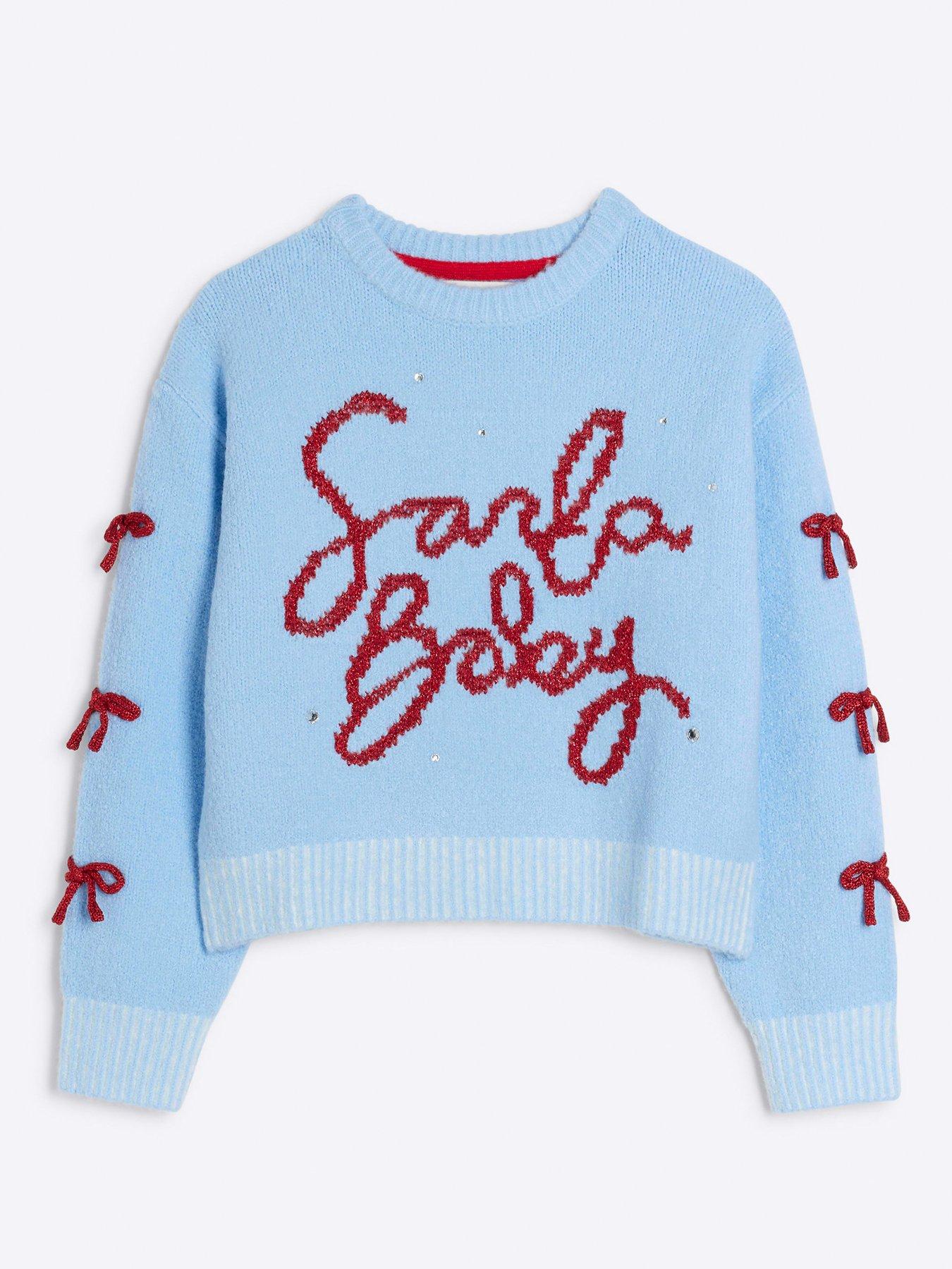 river-island-girls-santa-baby-christmas-jumper-bluestillFront