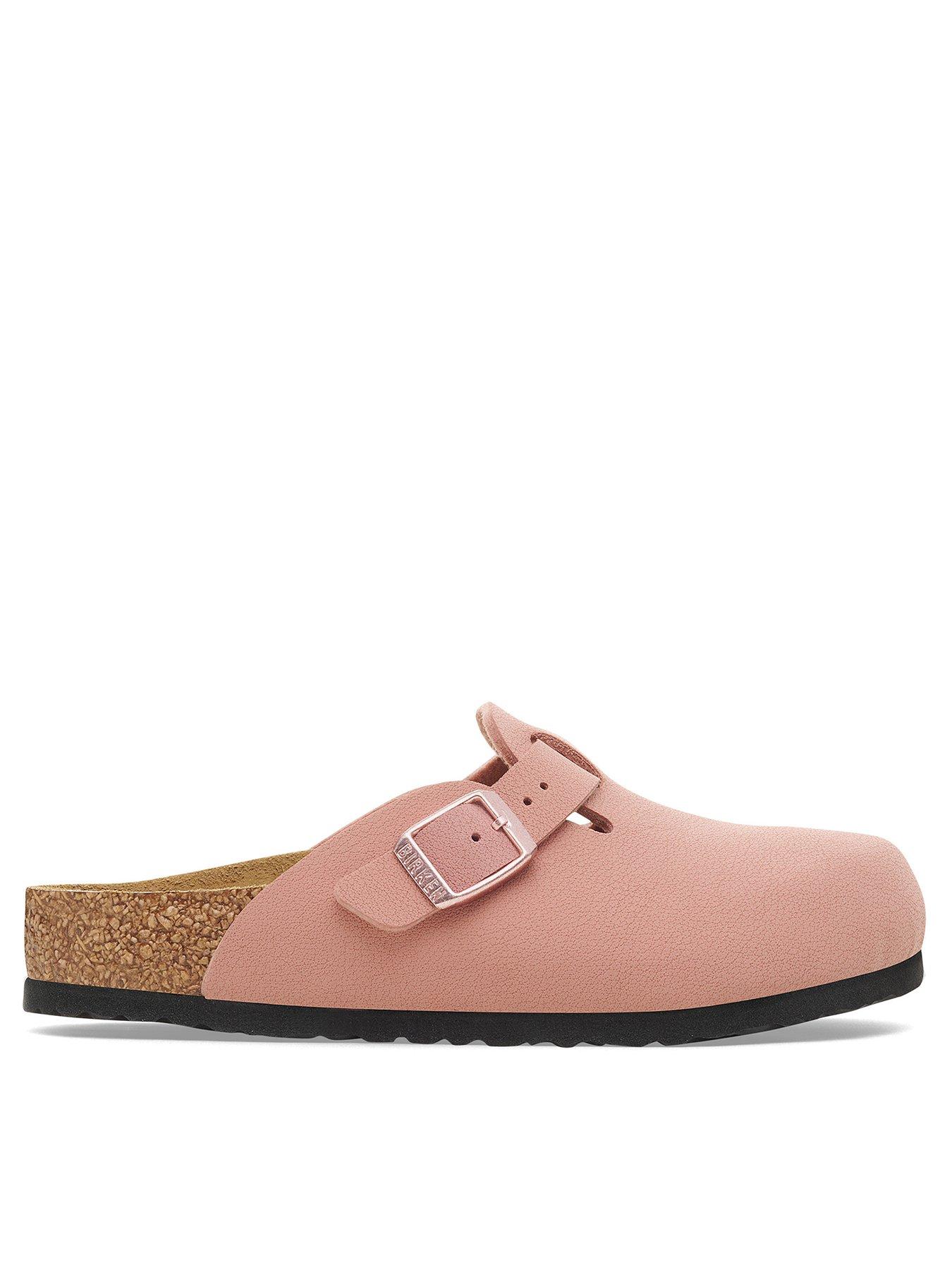 birkenstock-boston-suede-clog-pink-clay