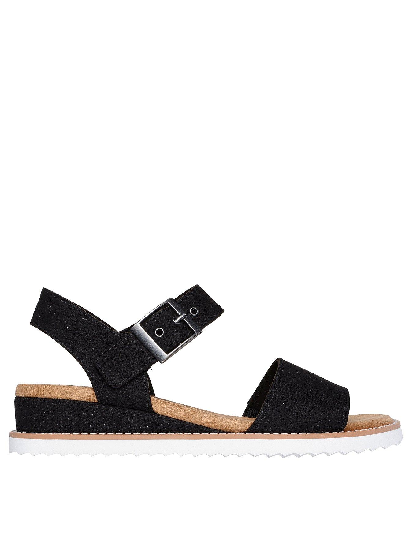 Skechers Bobs Desert Kiss Serendipitous Strap Sandal - Black
