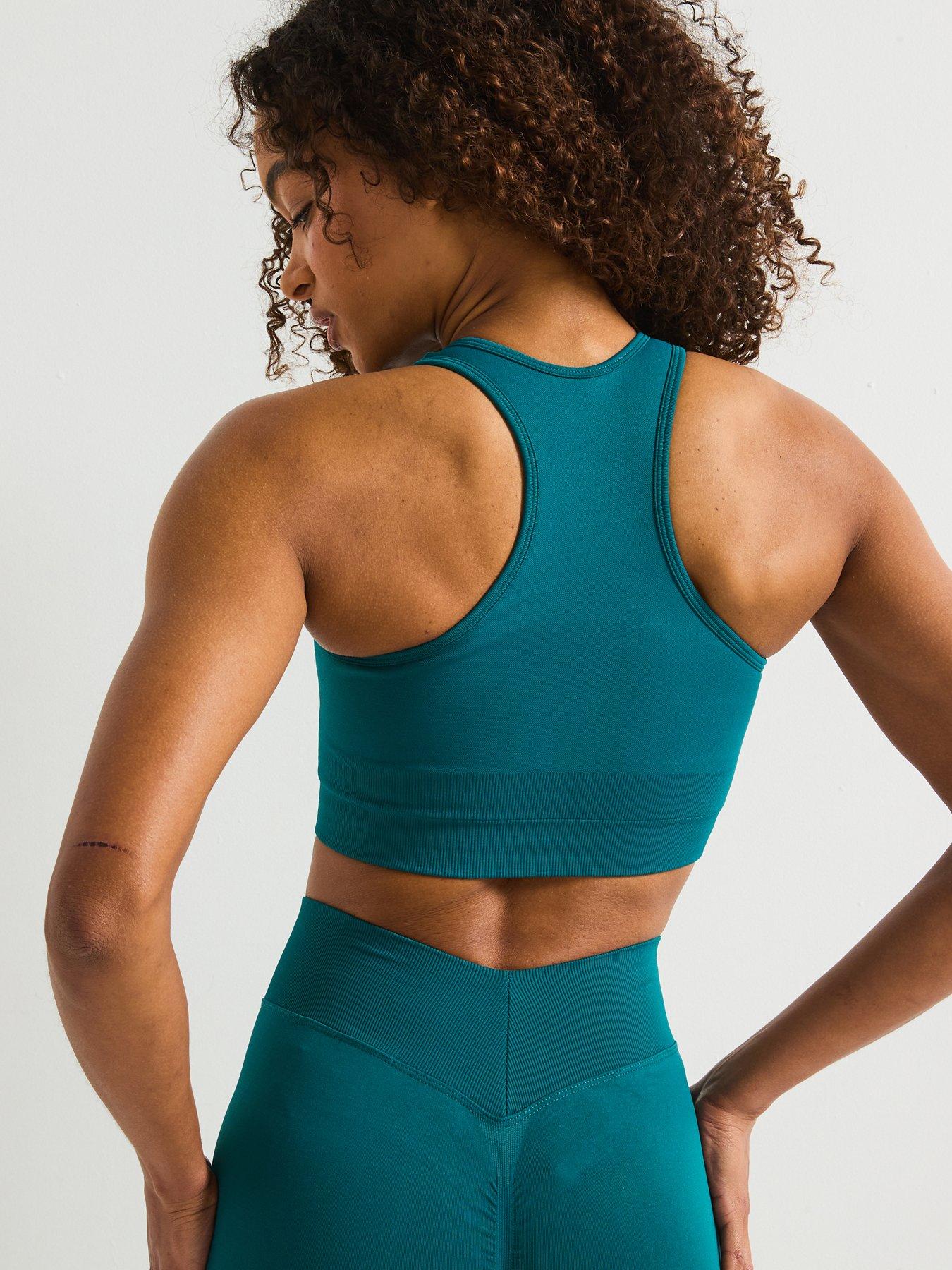 Image 2 of 6 of Gym King Womens Elevate Seamless Tank - Green