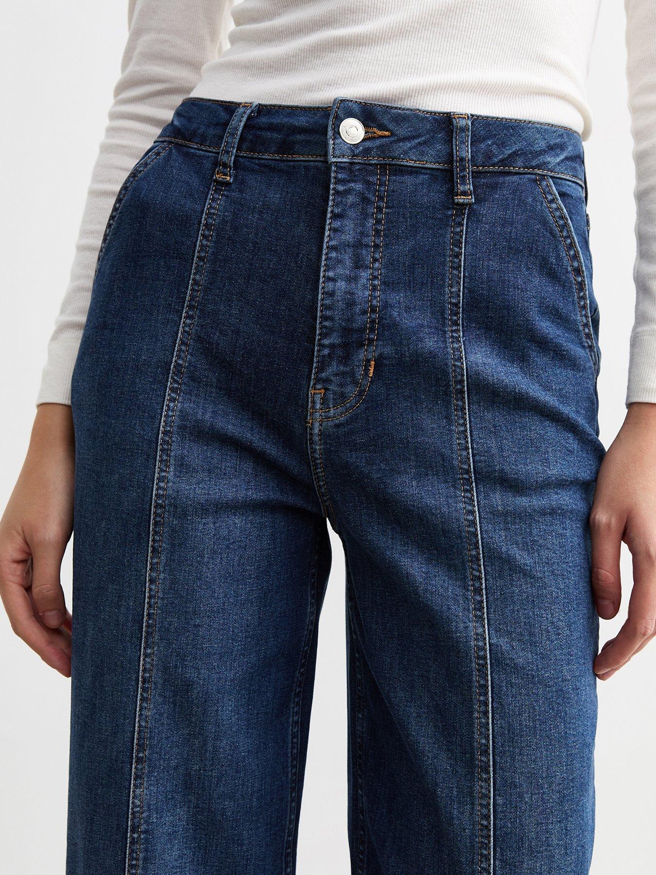 new-look-wide-leg-front-seam-jeans-blueoutfit